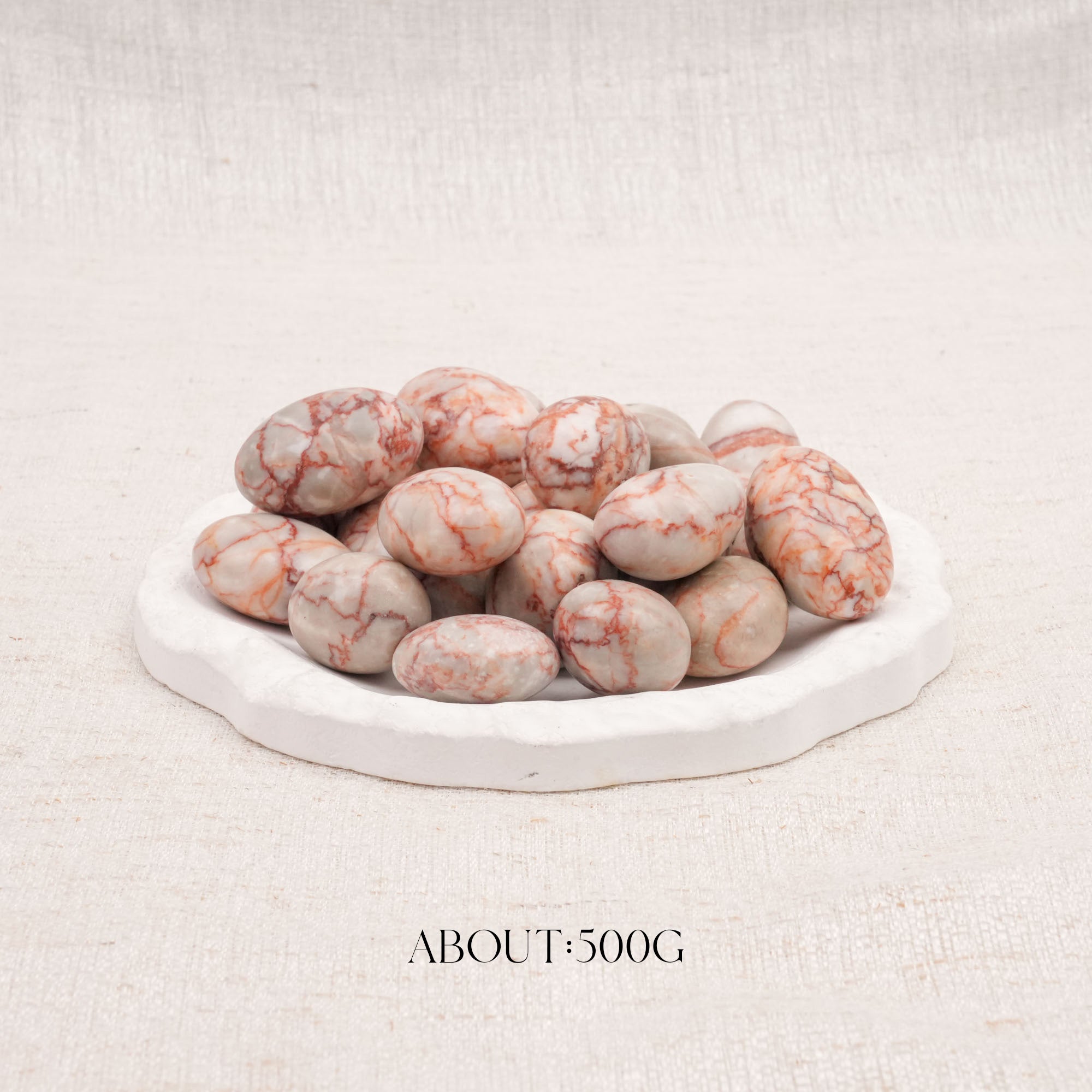 Red Net Tumbled Stone