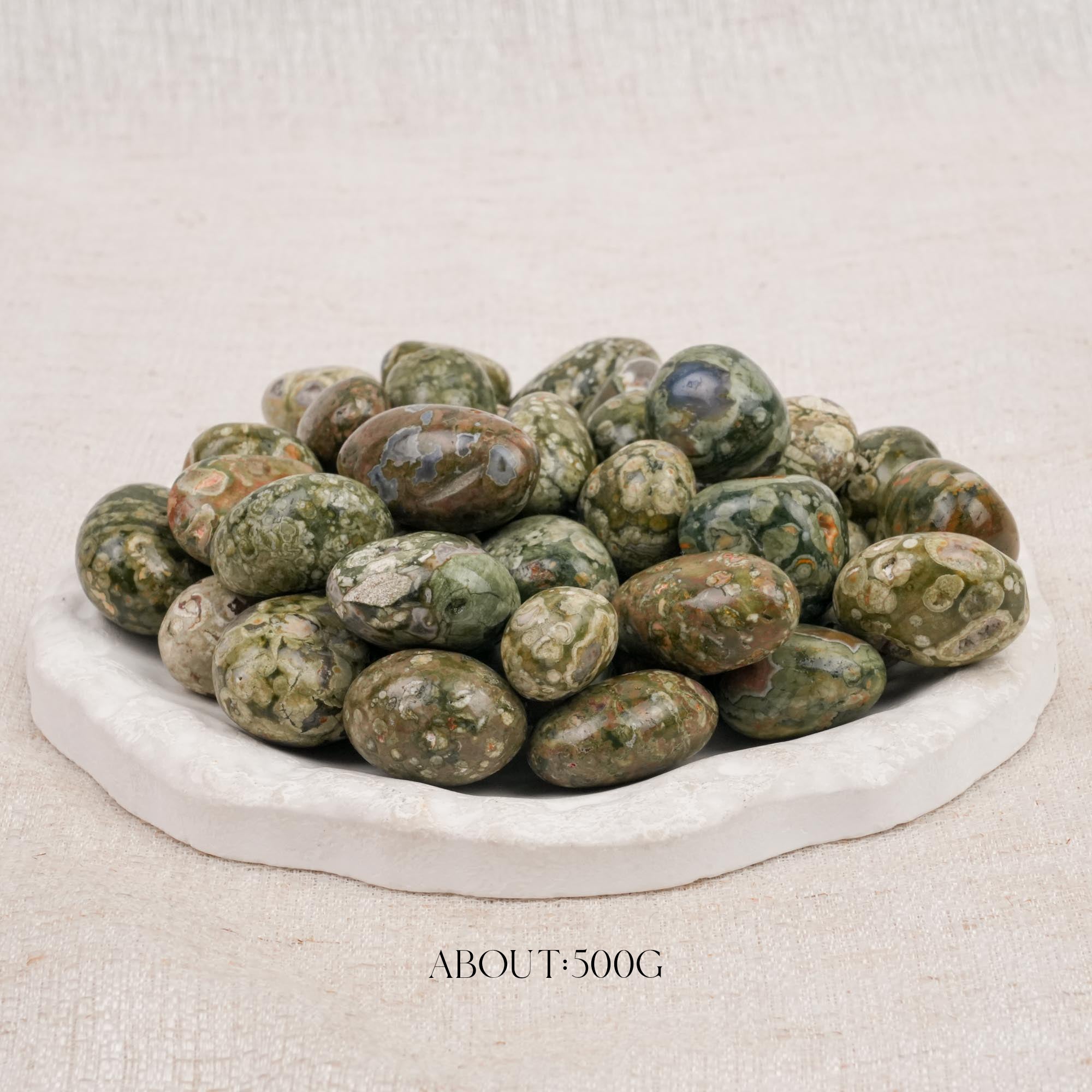 Rainforest Jasper Tumbled Stone