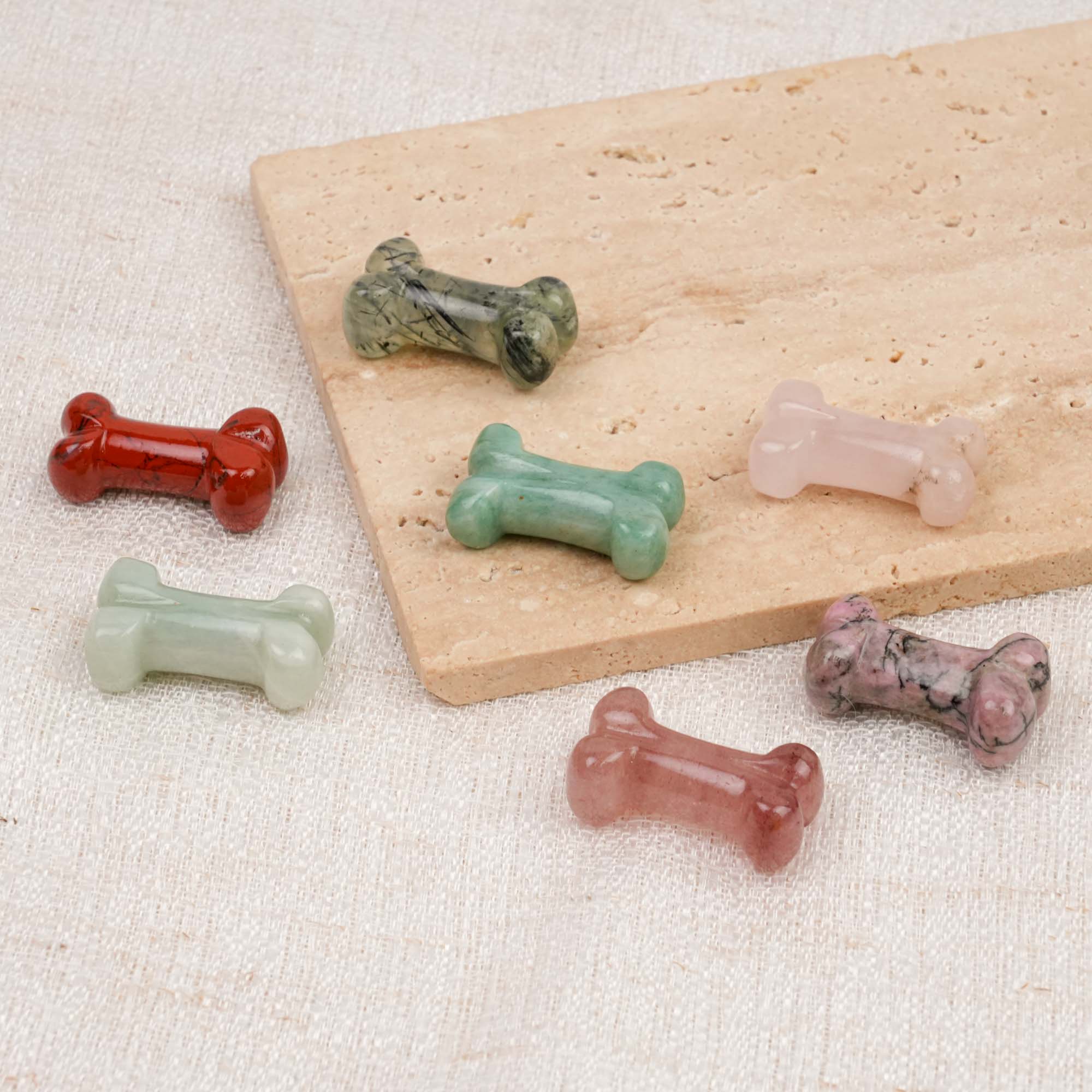 Mini Crystal Dog Bones
