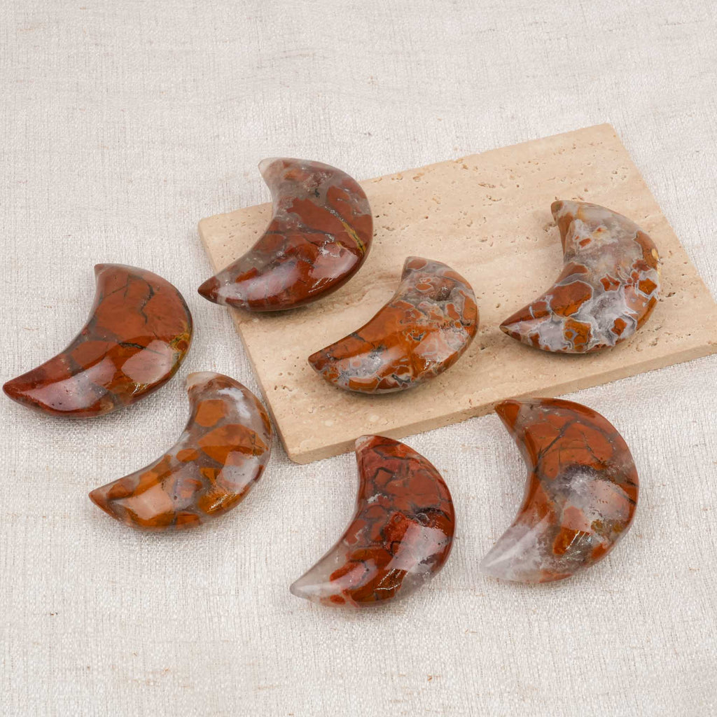 Indonesian Agate Moon Palm Stone