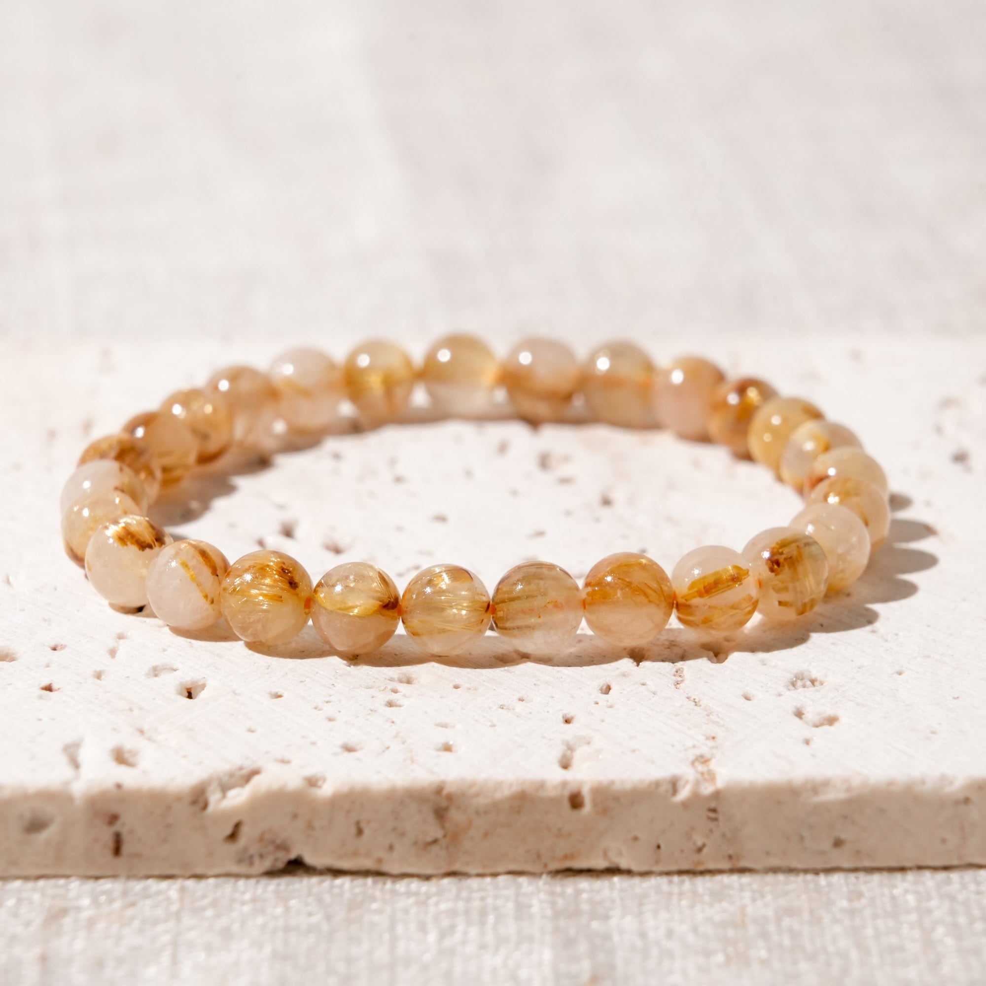 Golden Rutile Quartz Bracelet