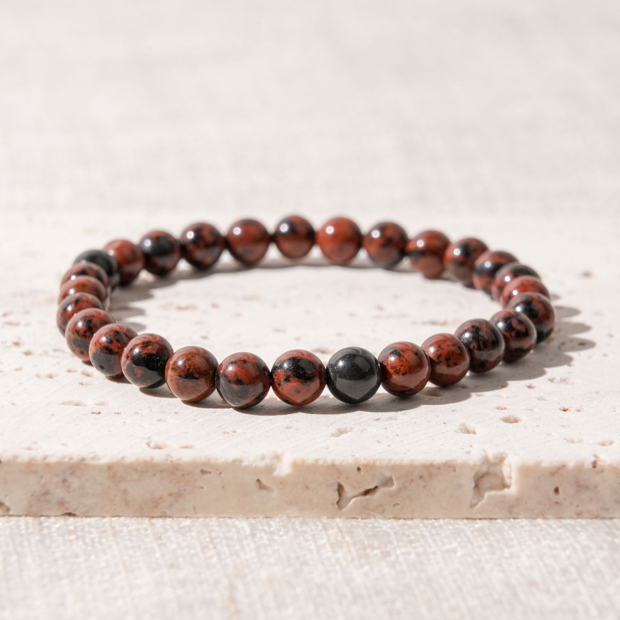 Mahogany/Red Obsidian Bracelet