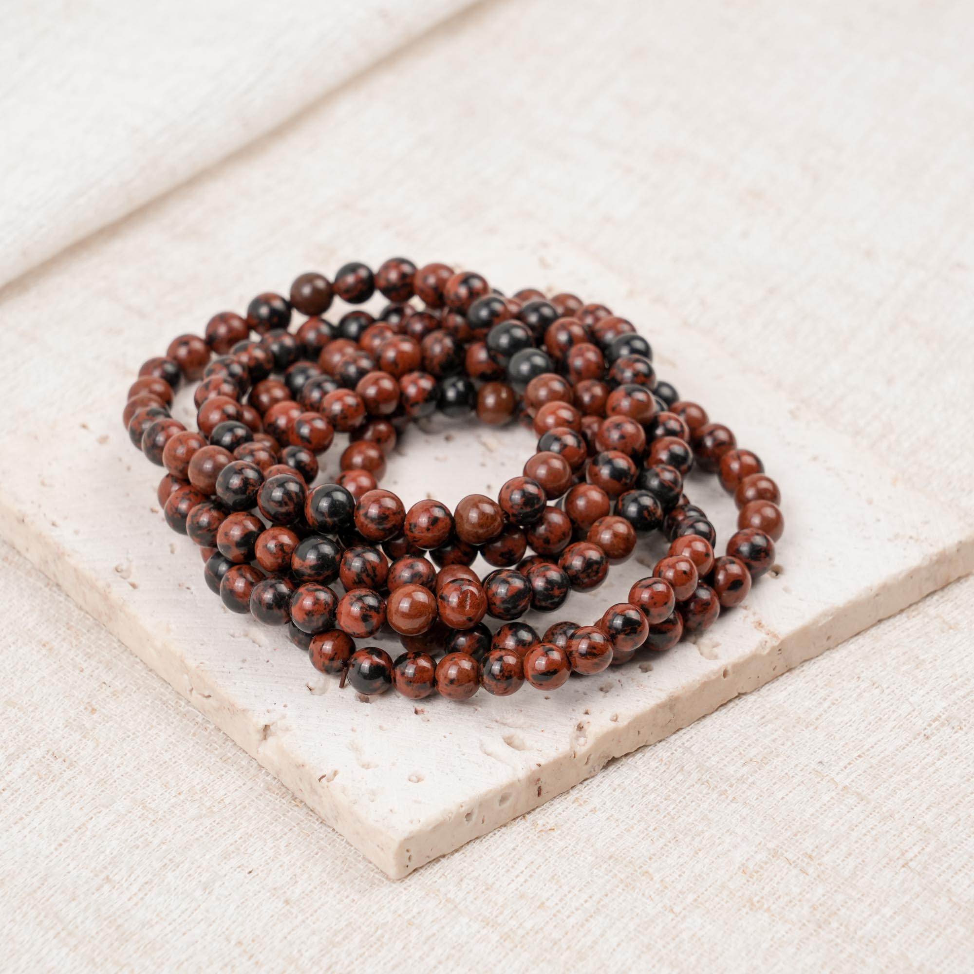 Mahogany/Red Obsidian Bracelet