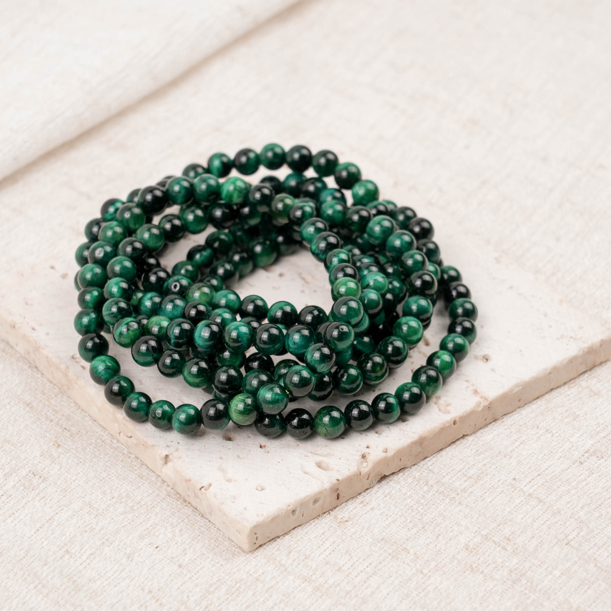 Green Tiger Eye Stone Bracelet