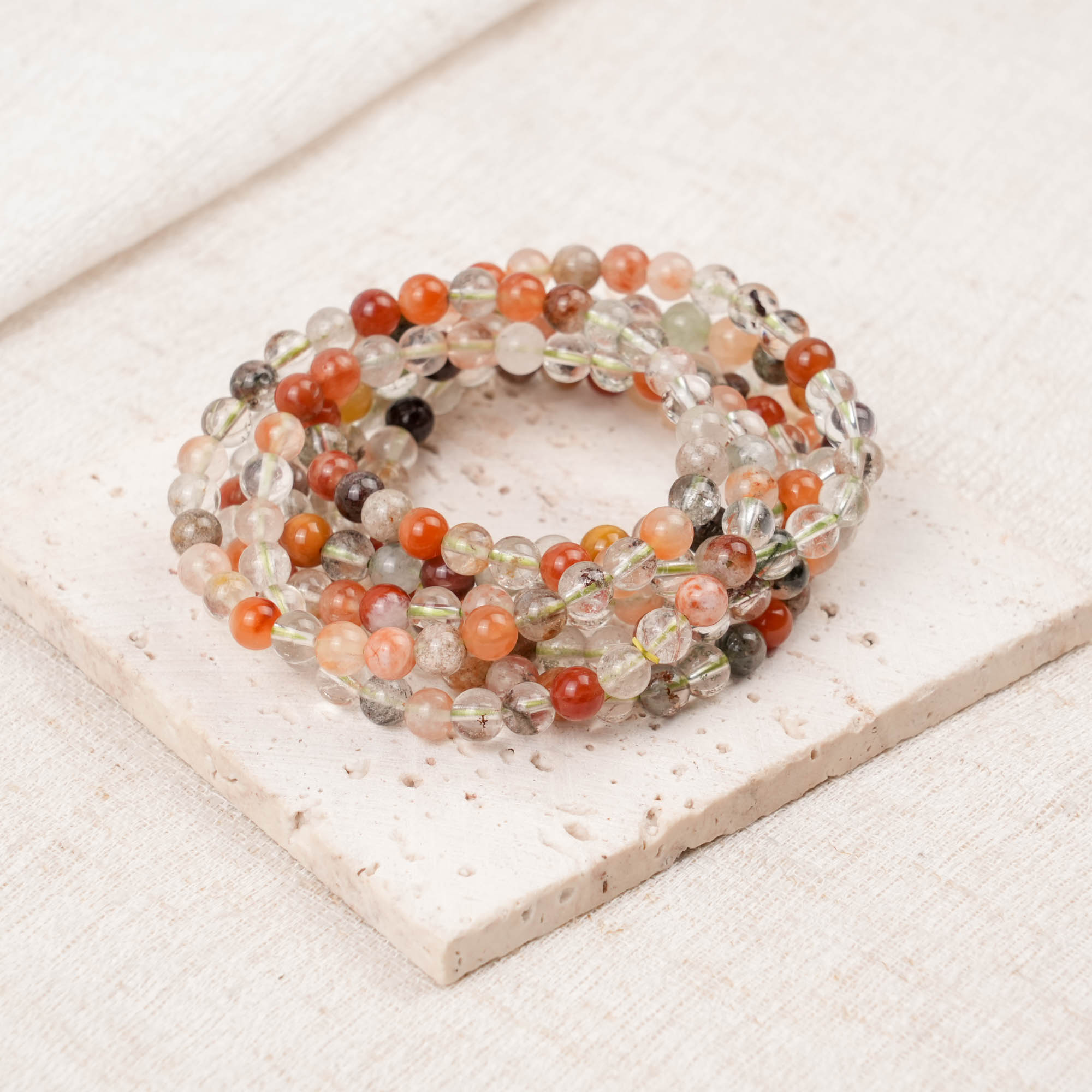 Rainbow Phantom Quartz Bracelet