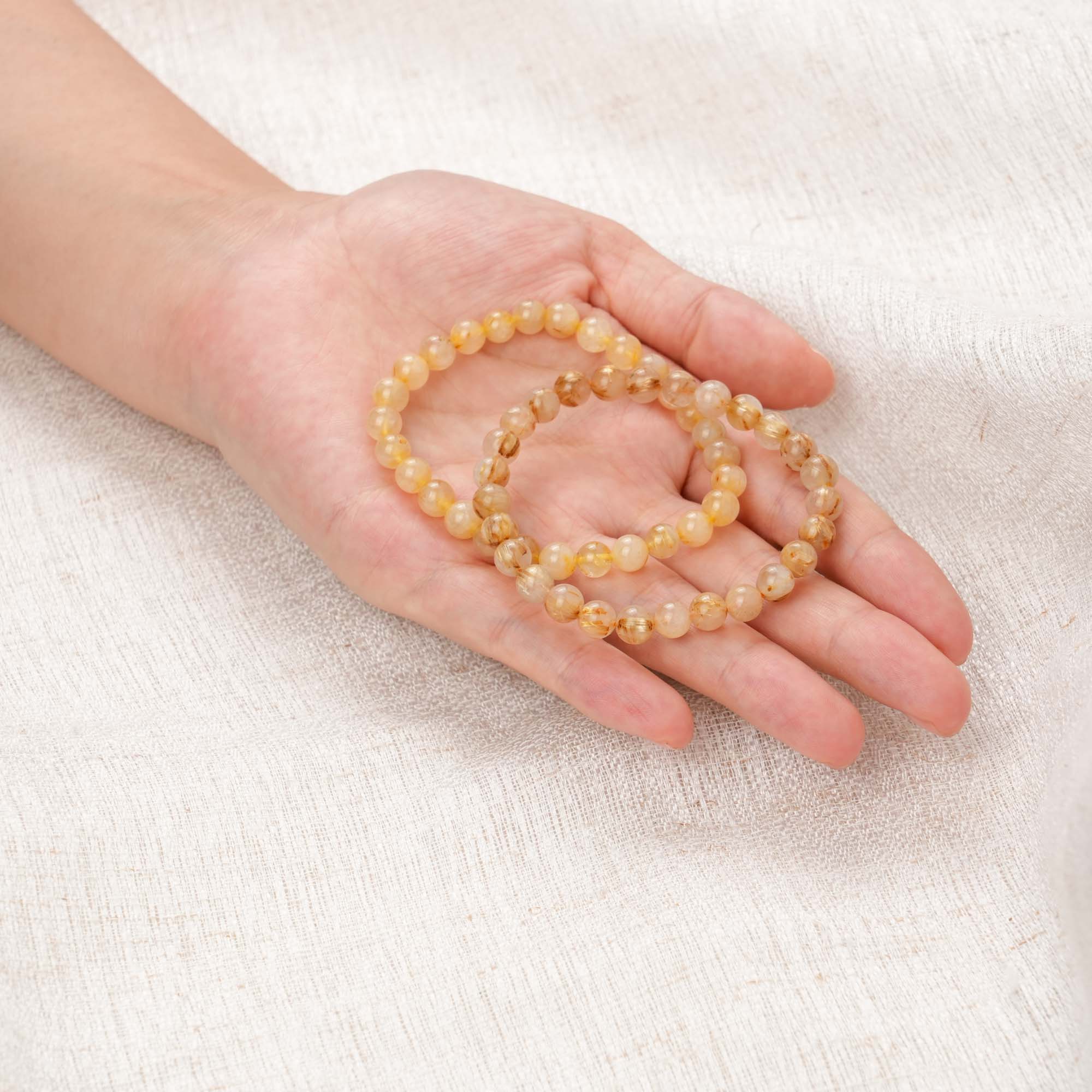 Golden Rutile Quartz Bracelet