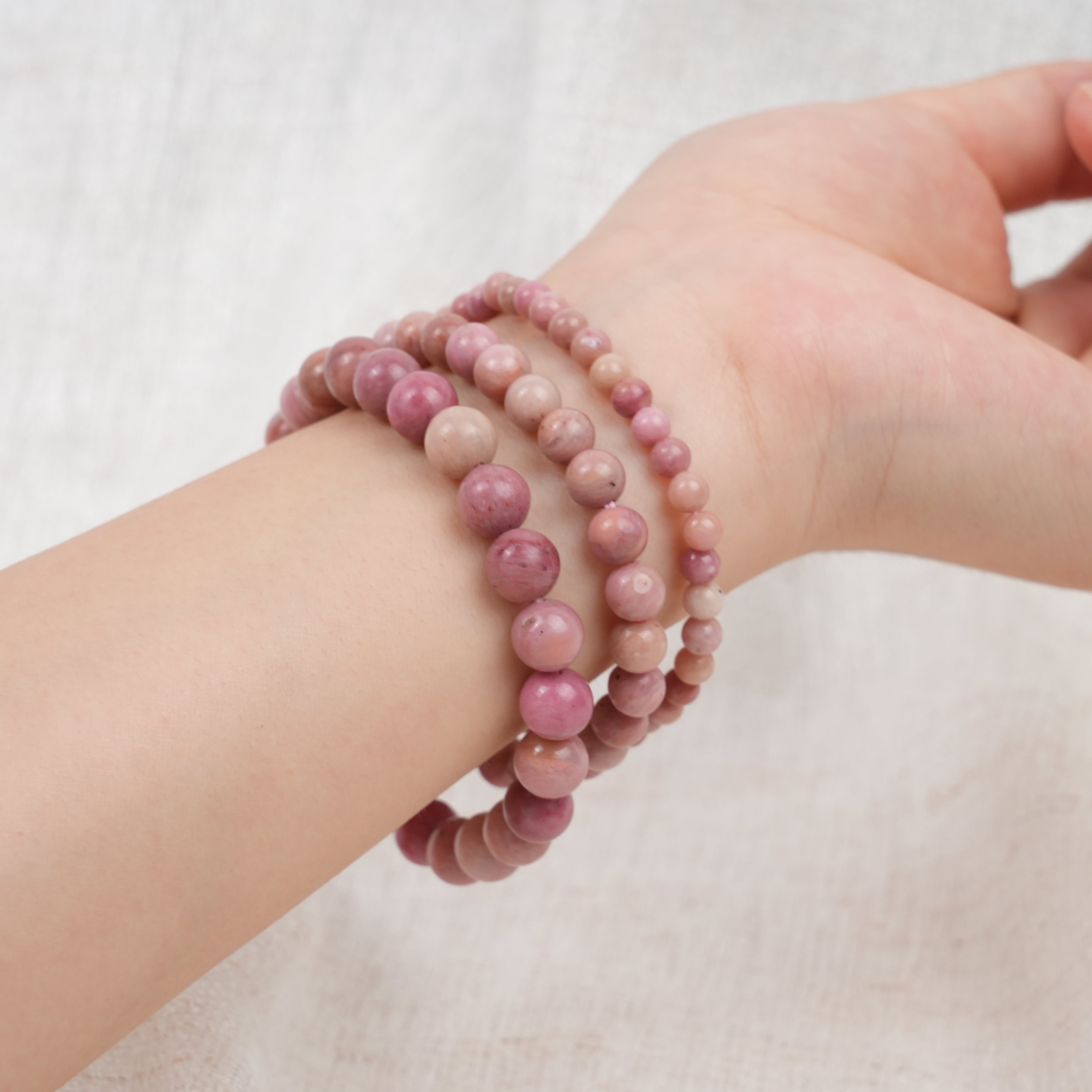 Pink Rhodonite Bracelet