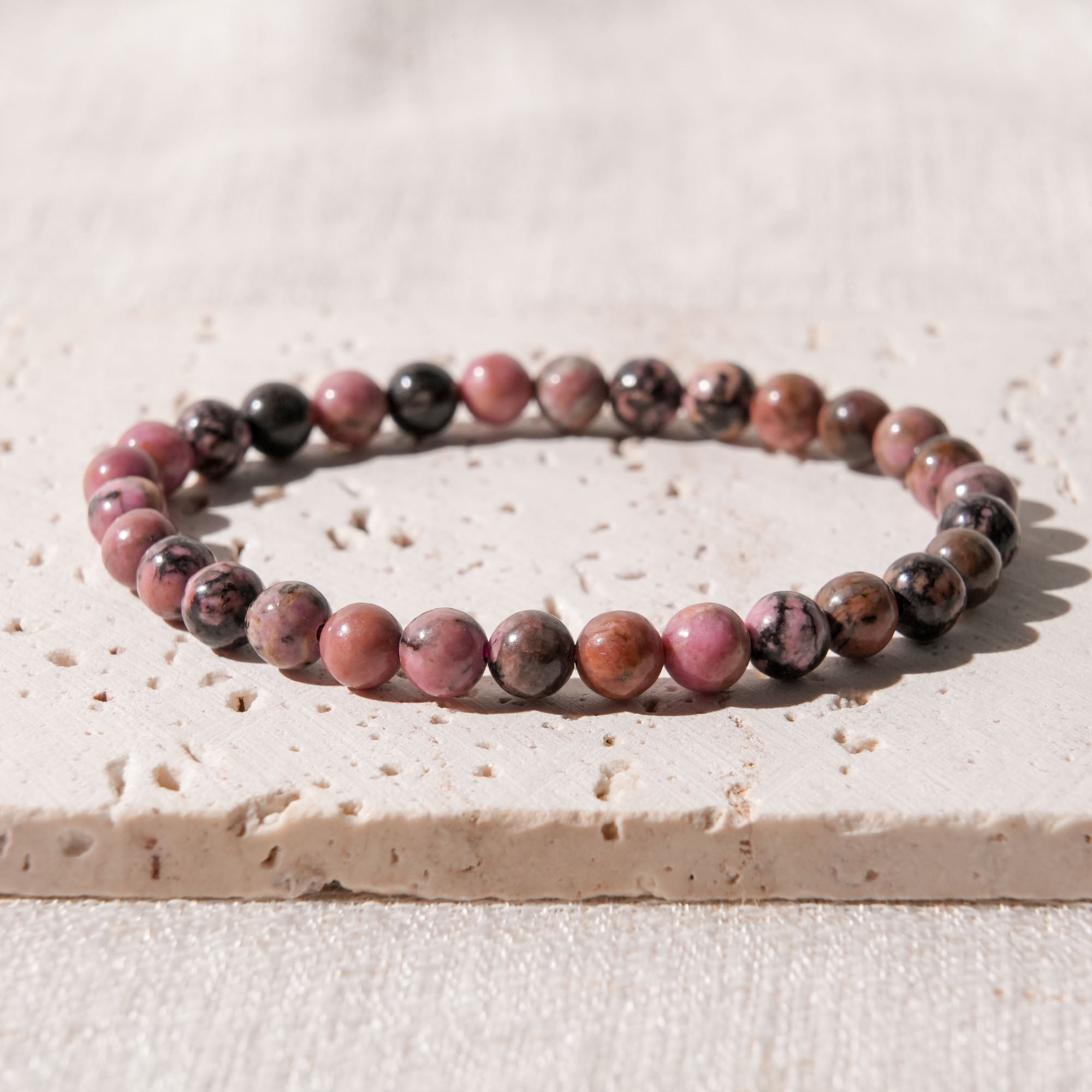 Black Rhodonite Bracelet