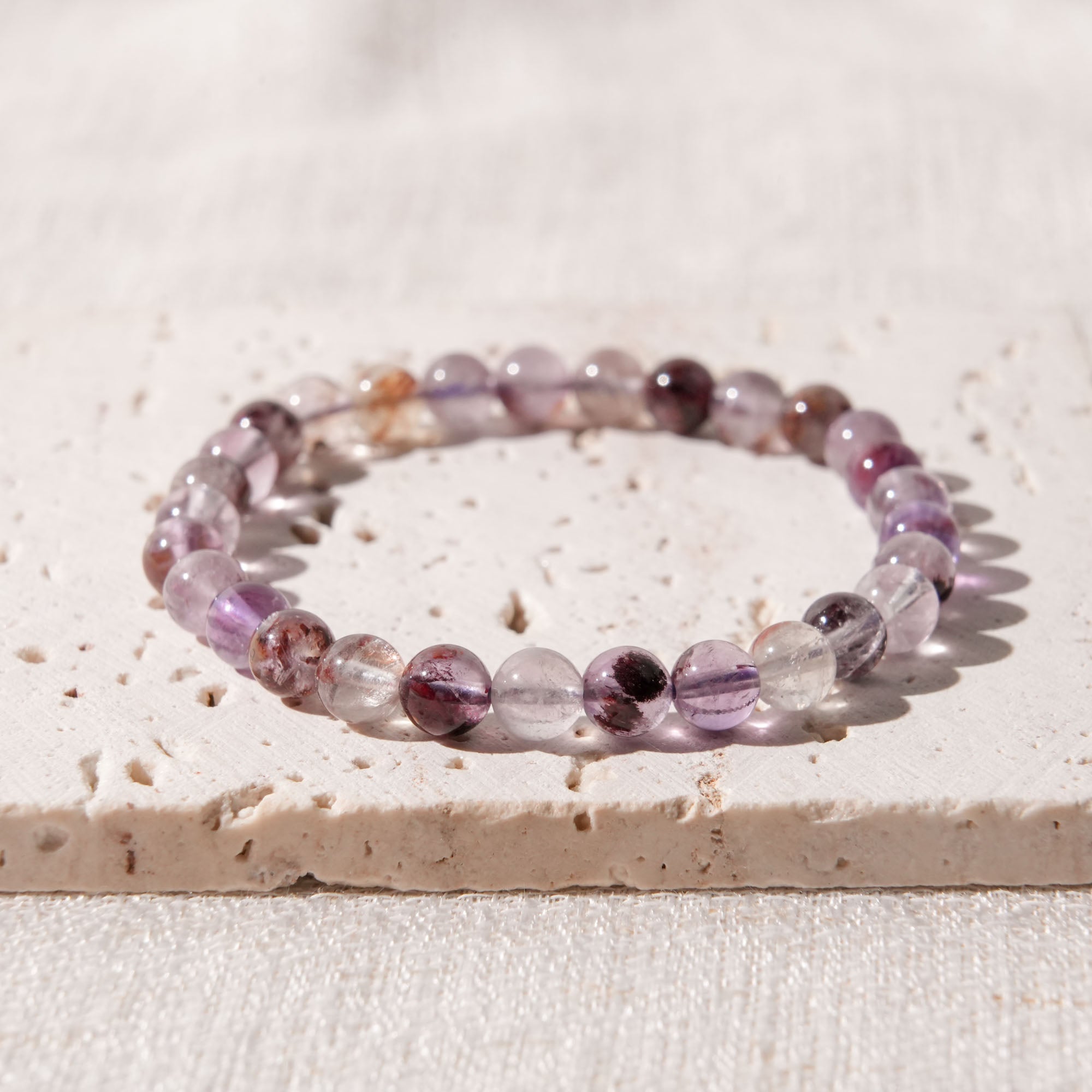 Amethyst Phantom Quartz Bracelet