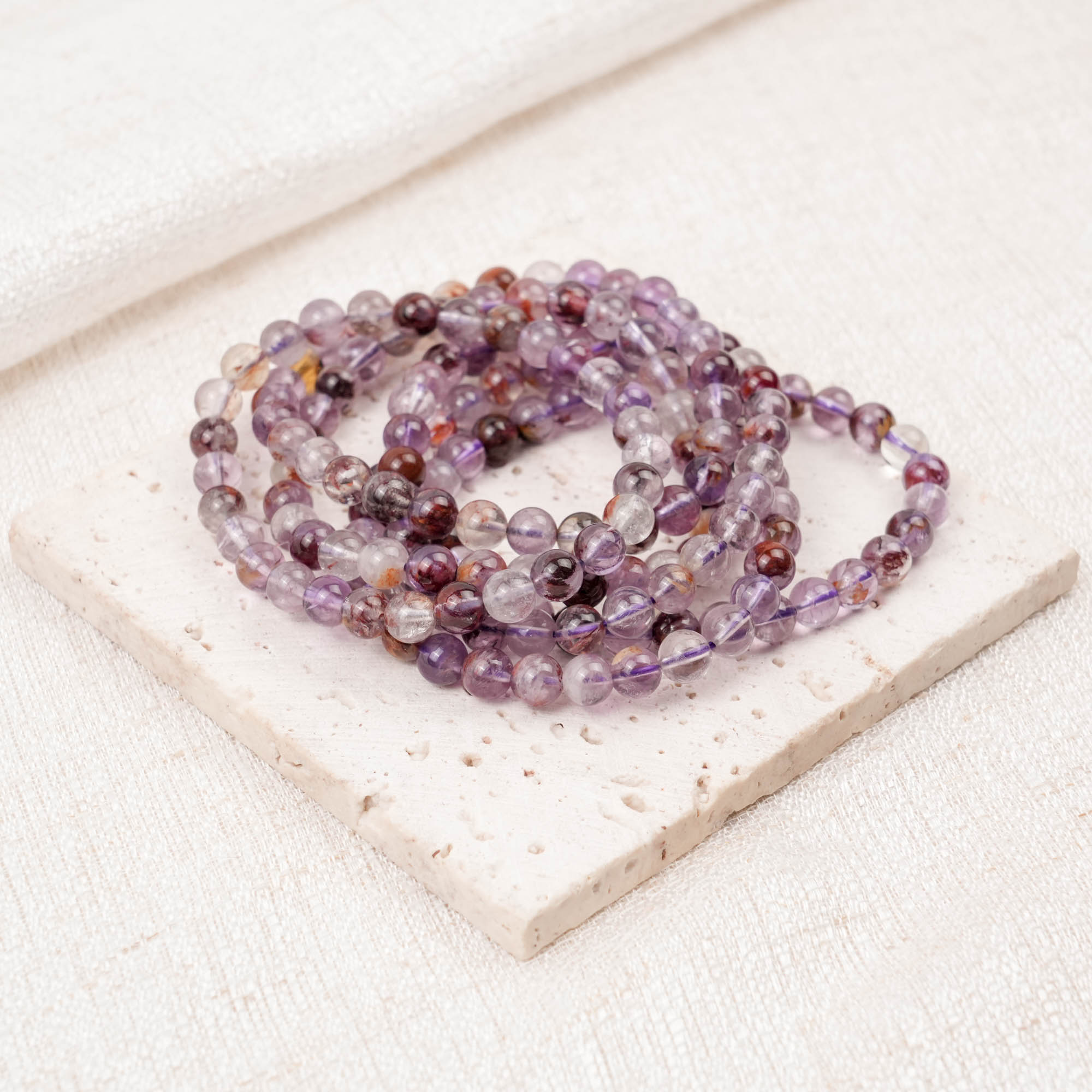 Amethyst Phantom Quartz Bracelet