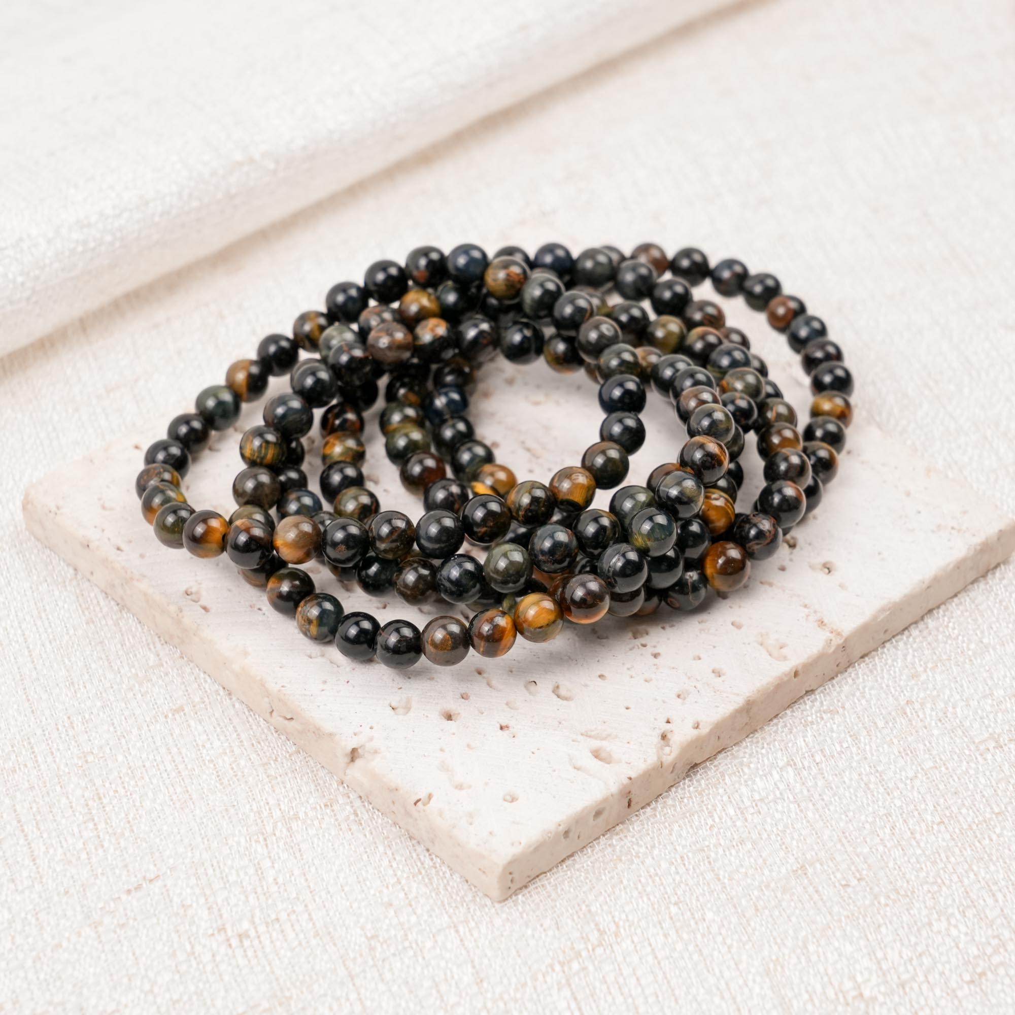 Blue Tiger Eye Stone Bracelet