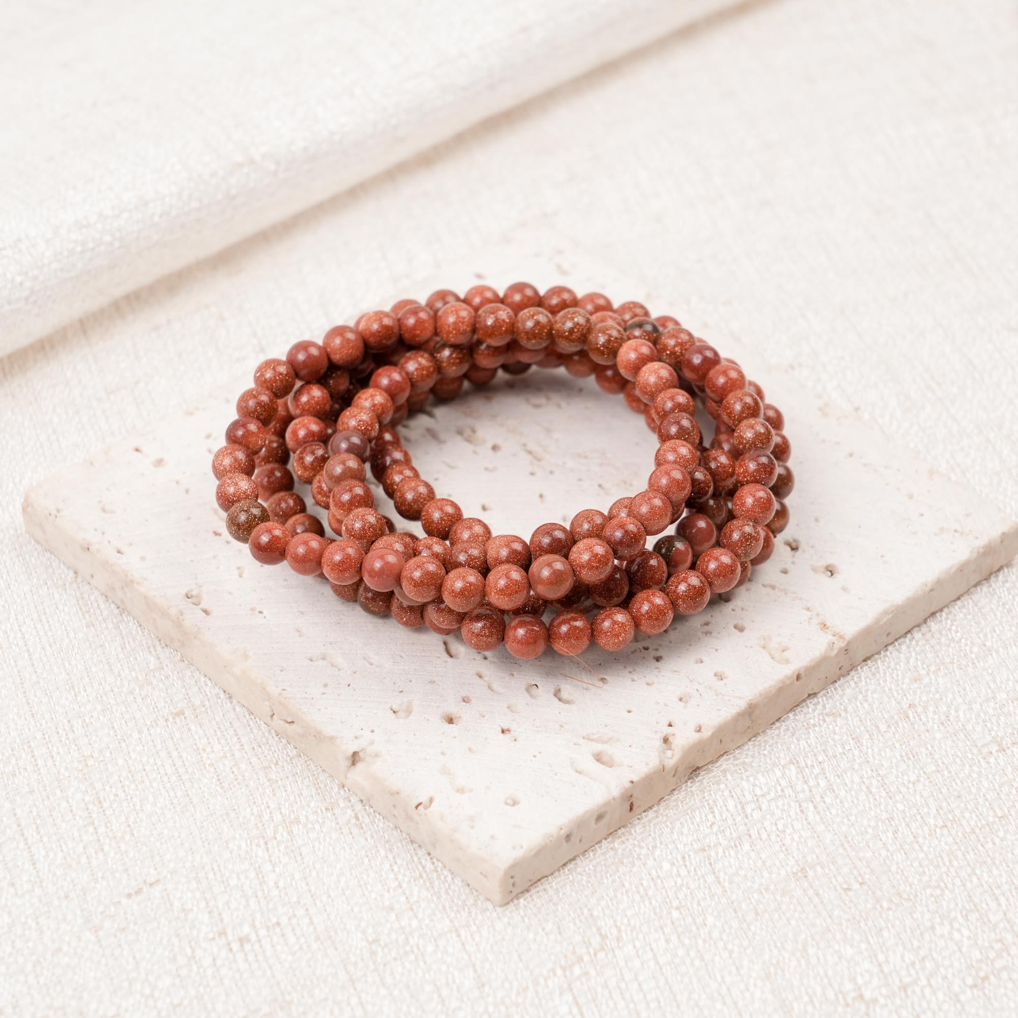 Gold Sand Stone Bracelet