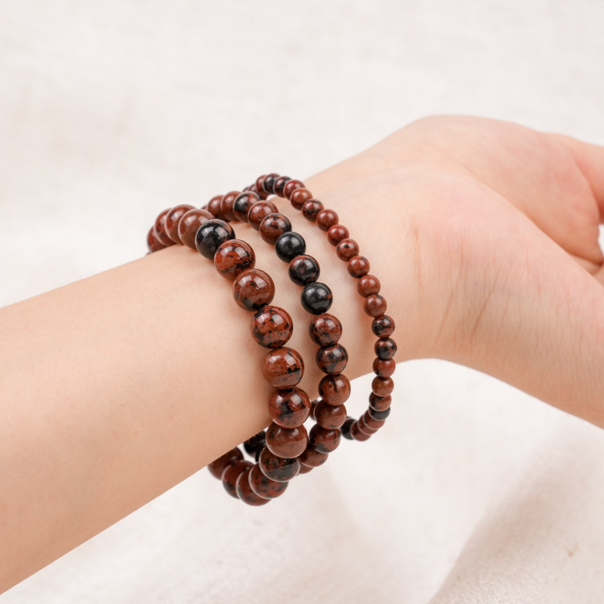 Mahogany/Red Obsidian Bracelet