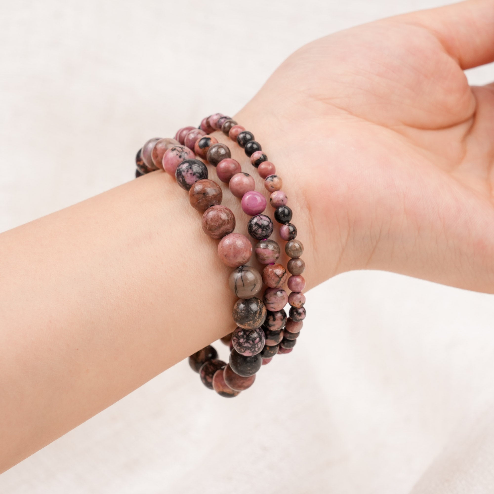 Black Rhodonite Bracelet