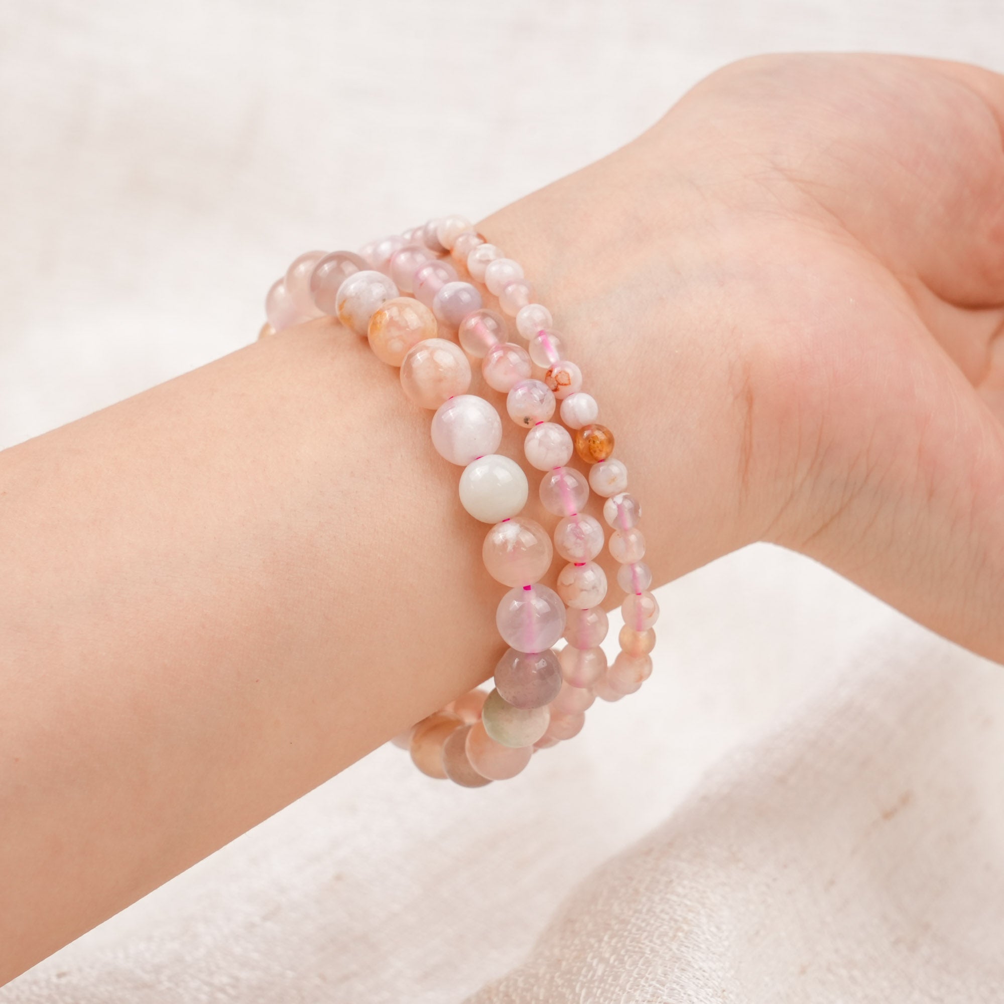 Flower Agate Bracelet