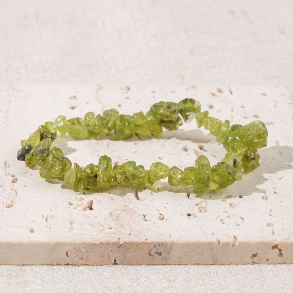 Peridot Chip Bracelet
