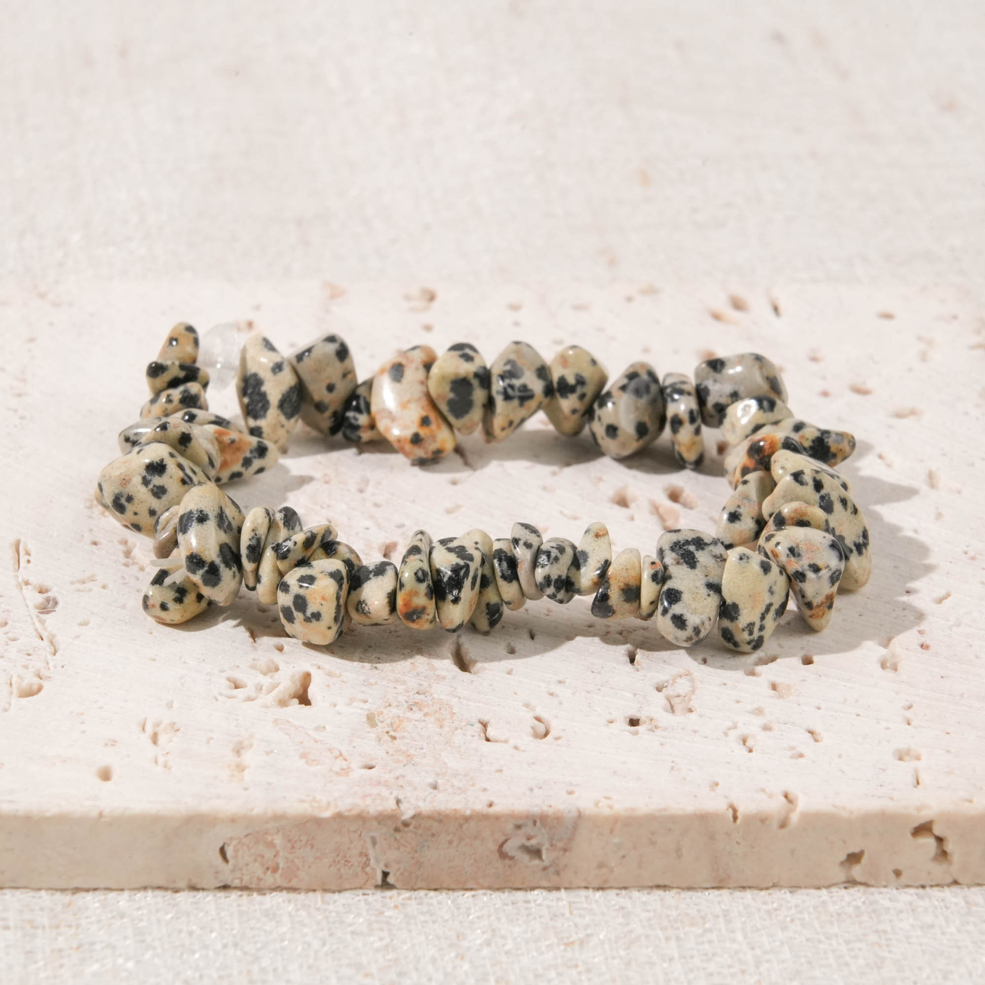 Dalmatian Jasper Chip Bracelet