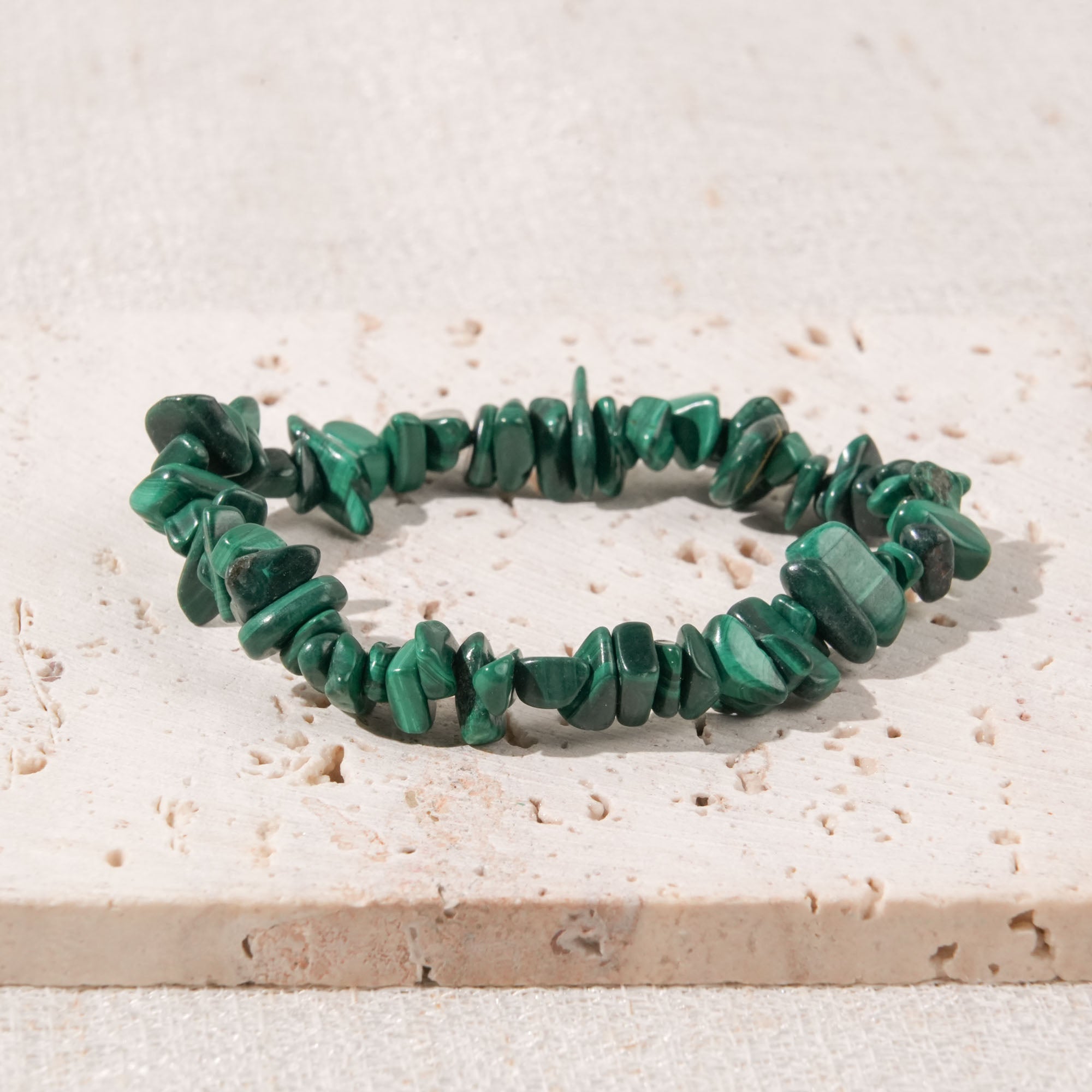 Malachite Chip Bracelet