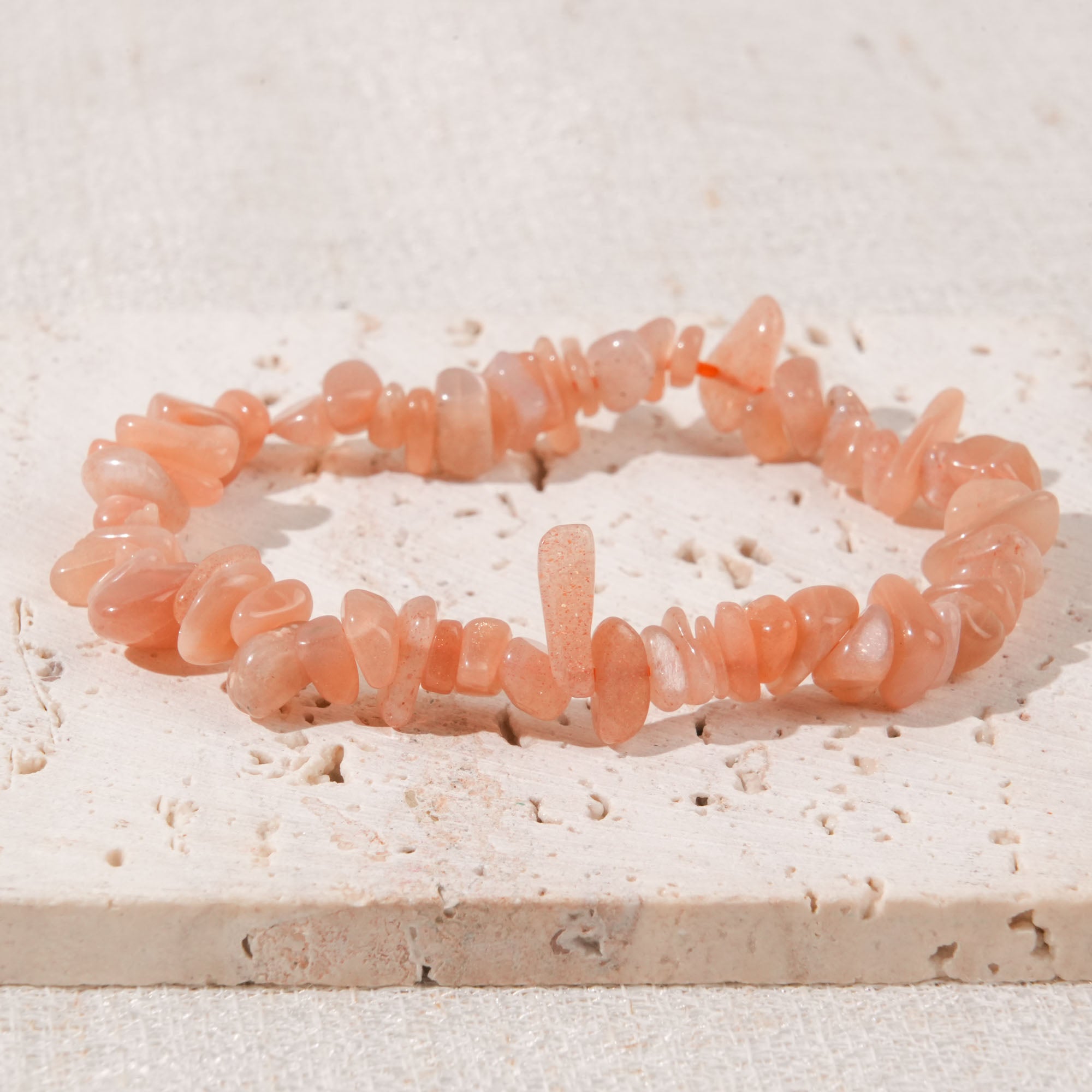 Golden Sun Stone Chip Bracelet