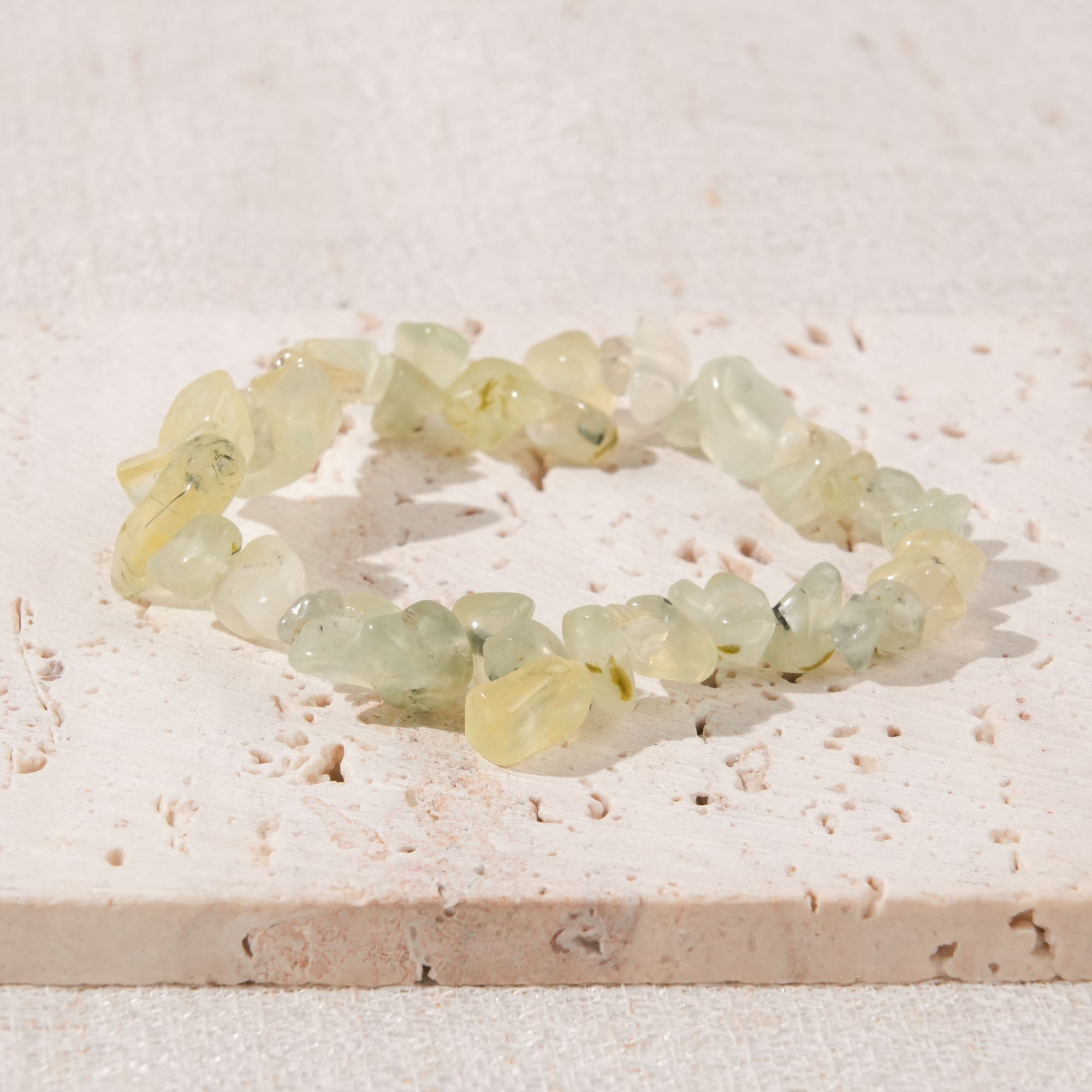 Prehnite Chip Bracelet