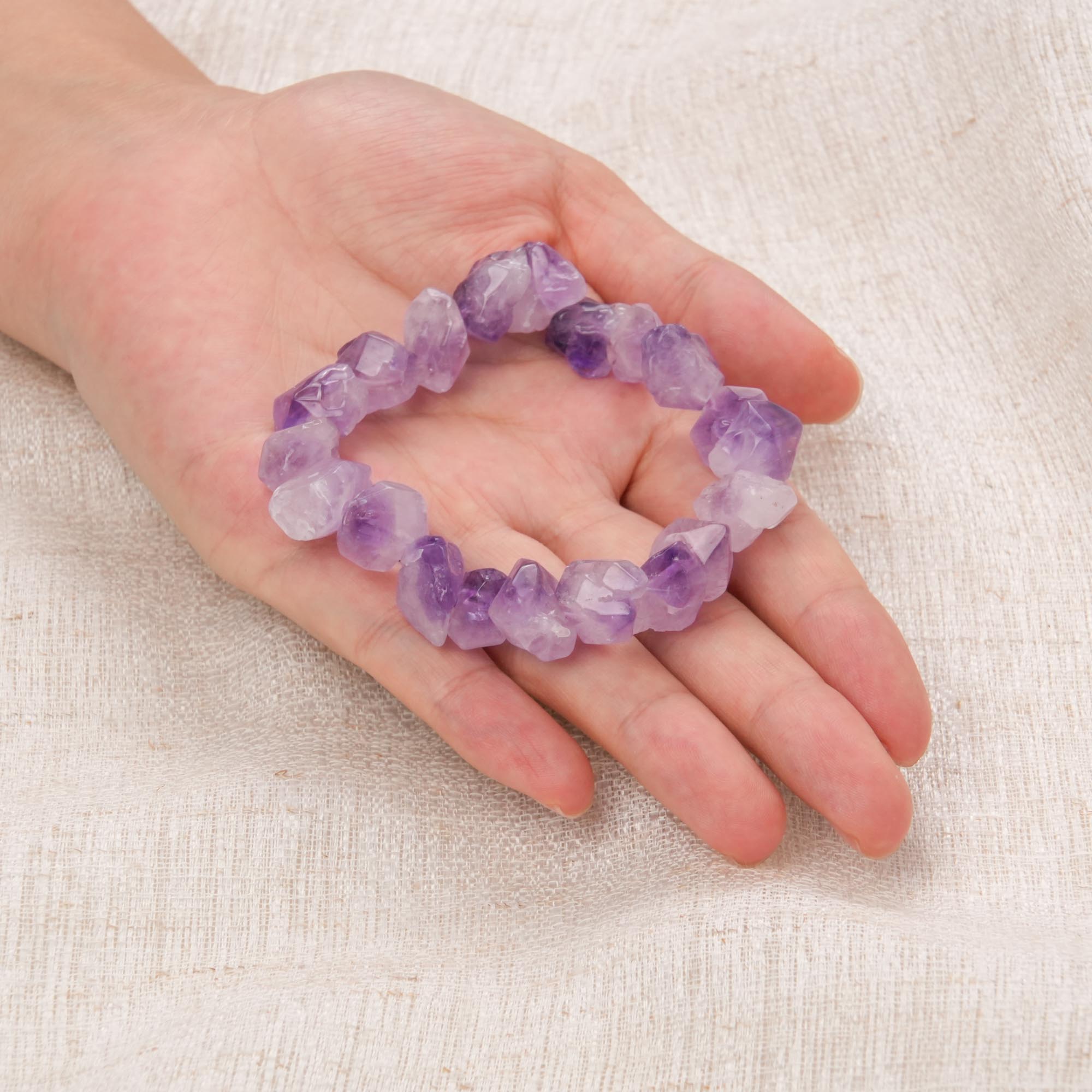 Raw Amethyst Bracelet