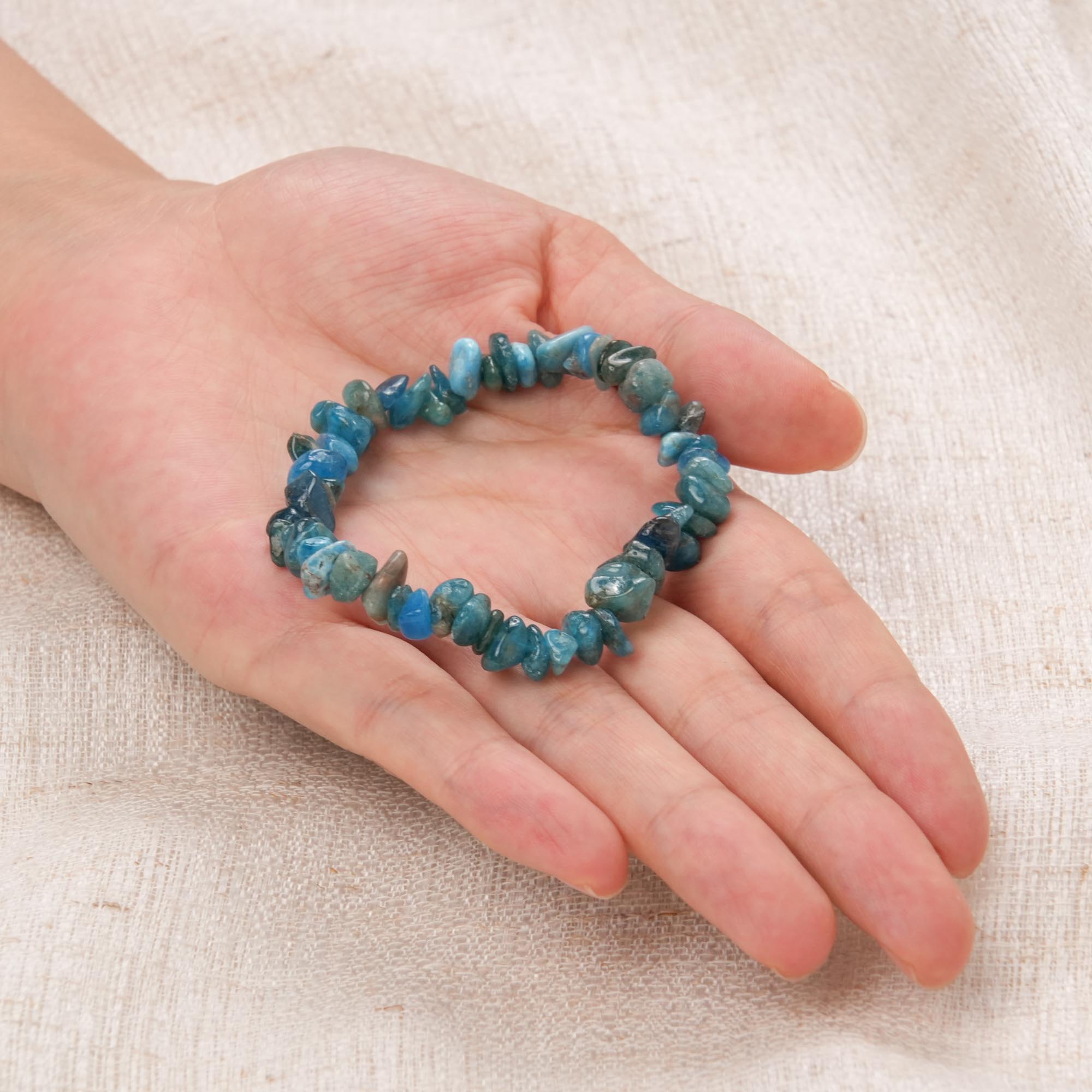 Blue Apatite Chip Bracelet