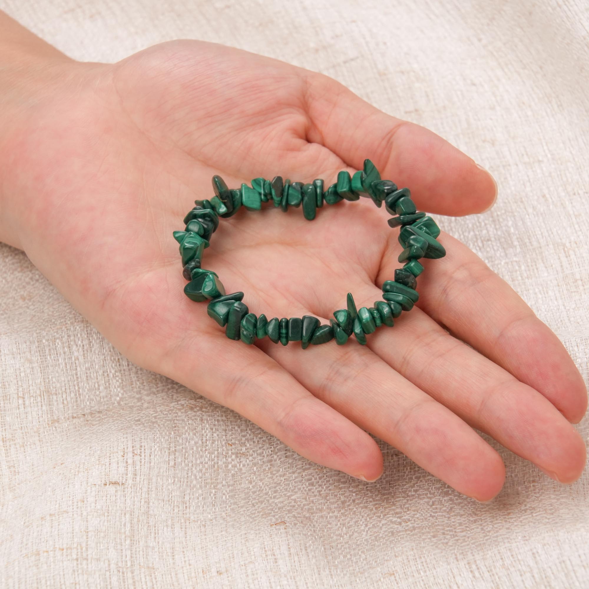 Malachite Chip Bracelet