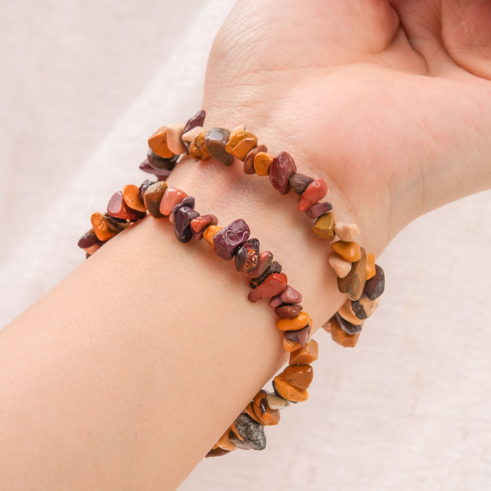 Mookaite Jasper Chip Bracelet