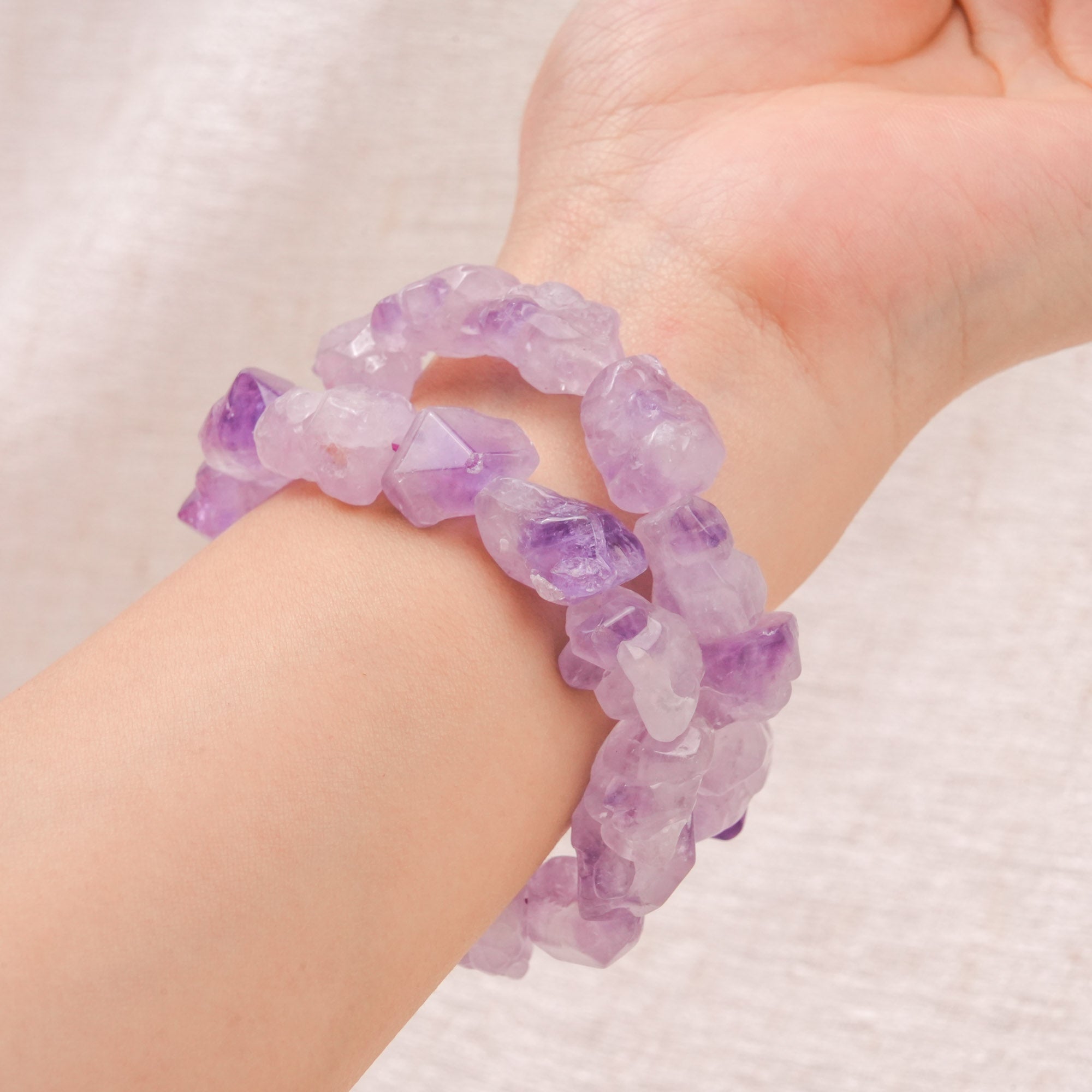 Raw Amethyst Bracelet