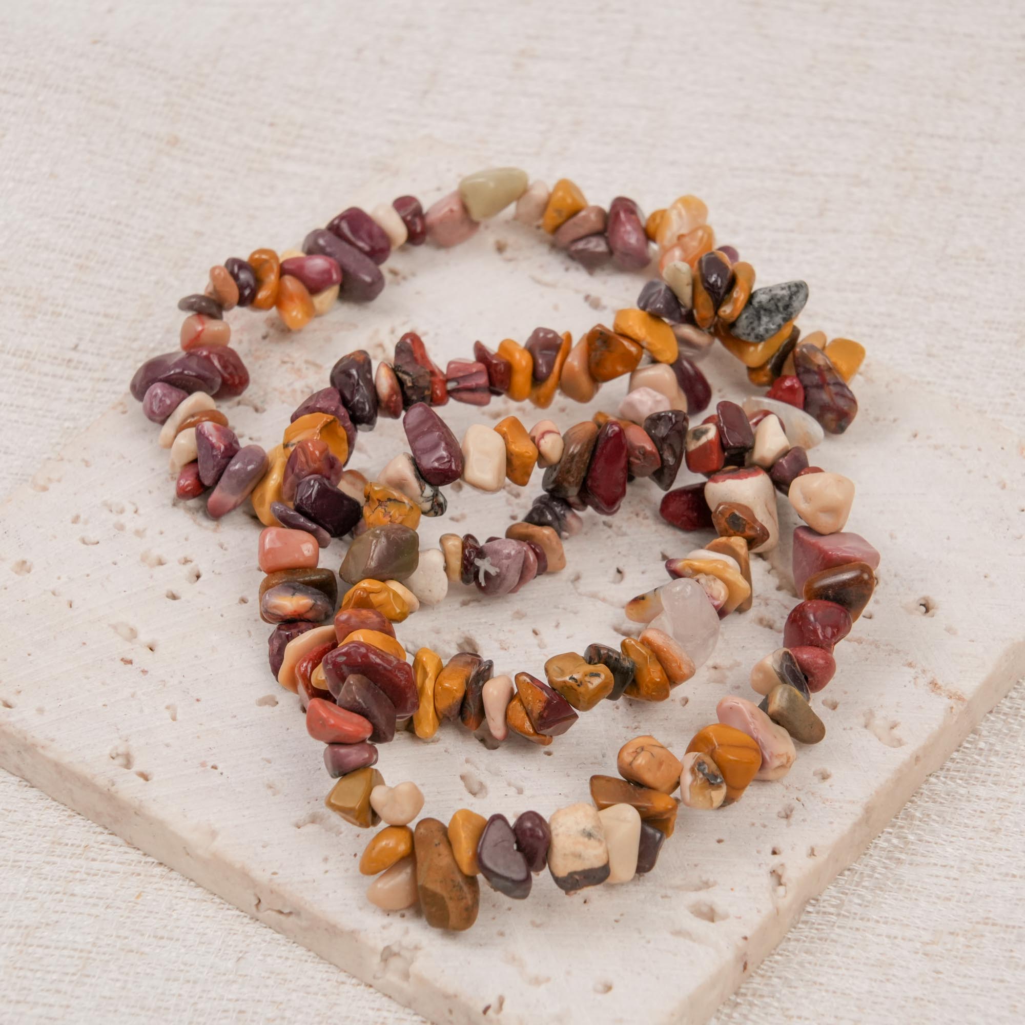 Mookaite Jasper Chip Bracelet