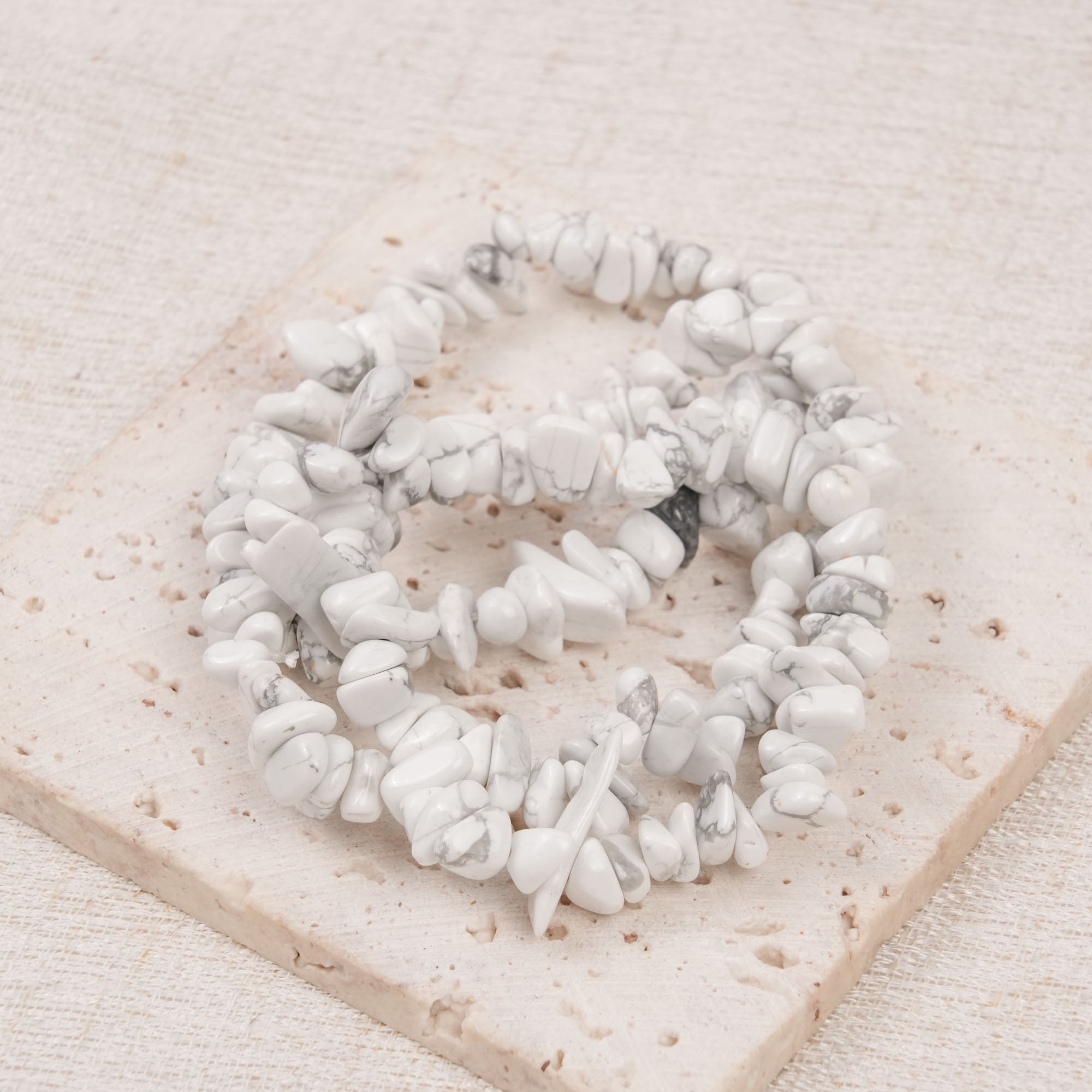 Howlite Chip Bracelet