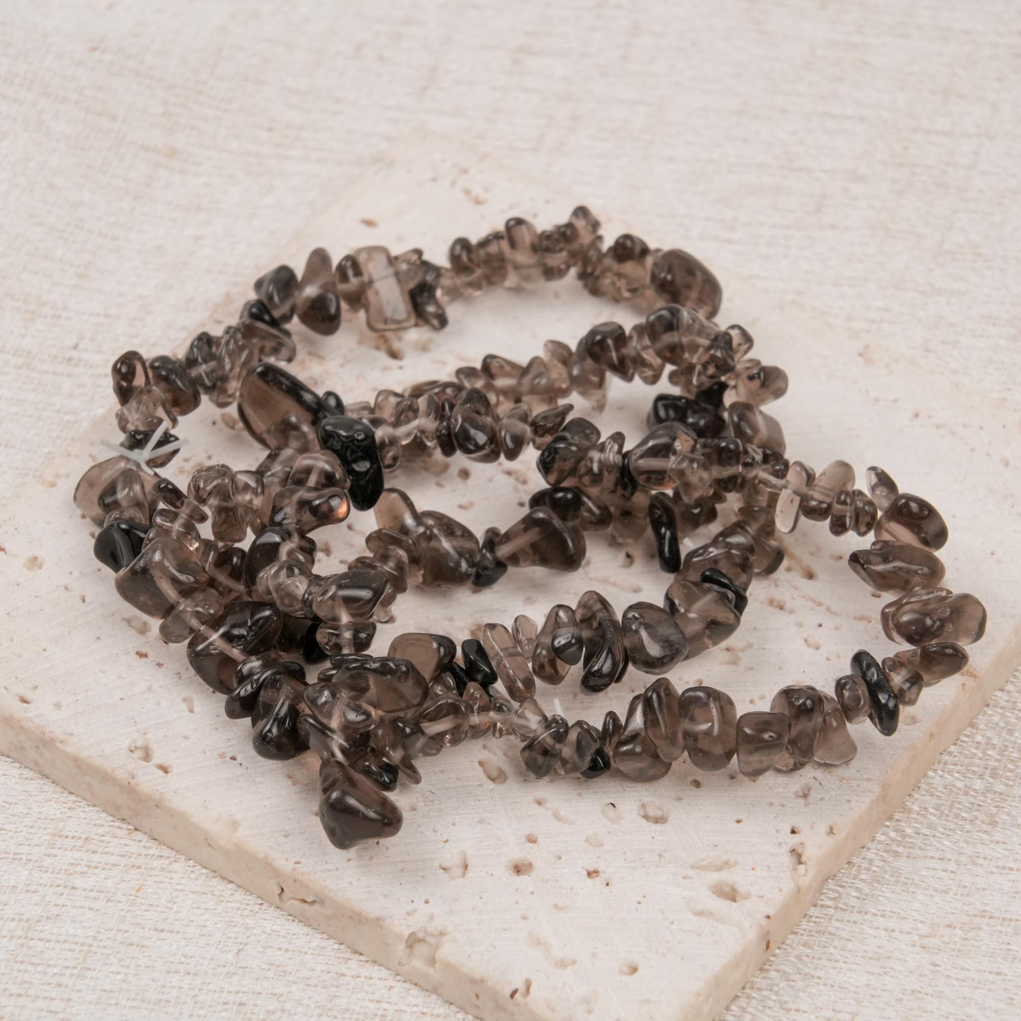Smoky Quartz Chip Bracelet