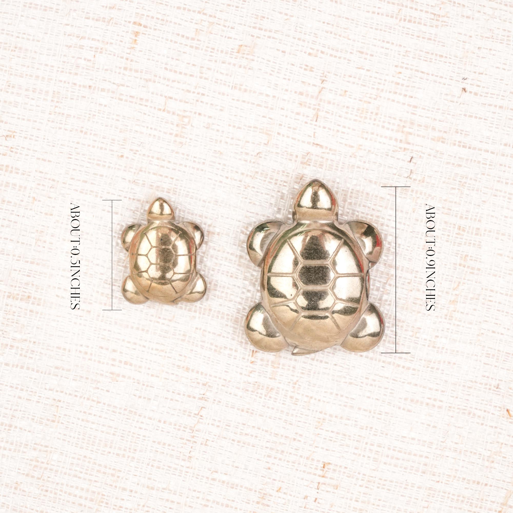 Pyrite Turtle Carving