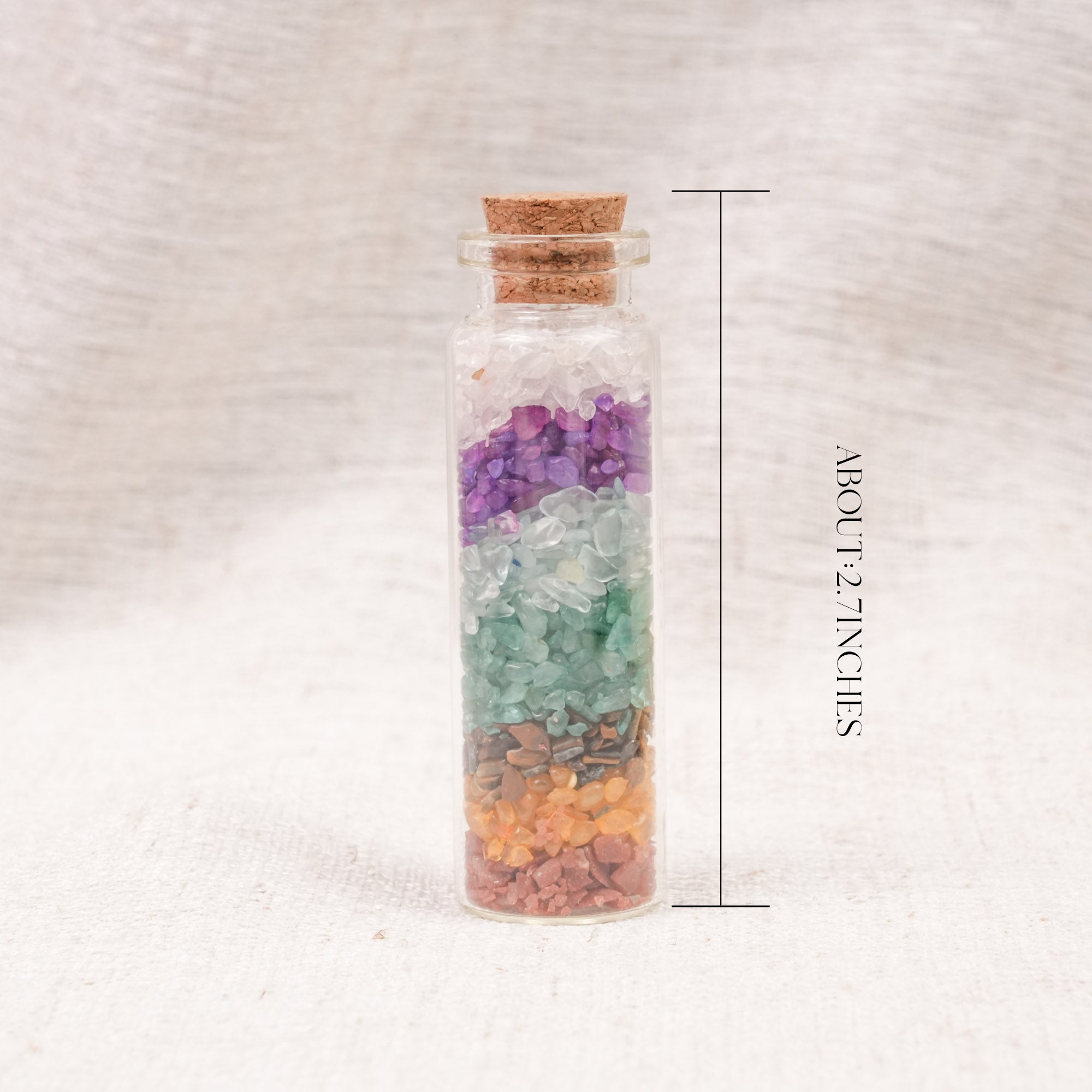 Rainbow Crystal Chip Bottle