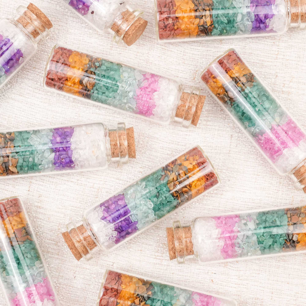 Rainbow Crystal Chip Bottle