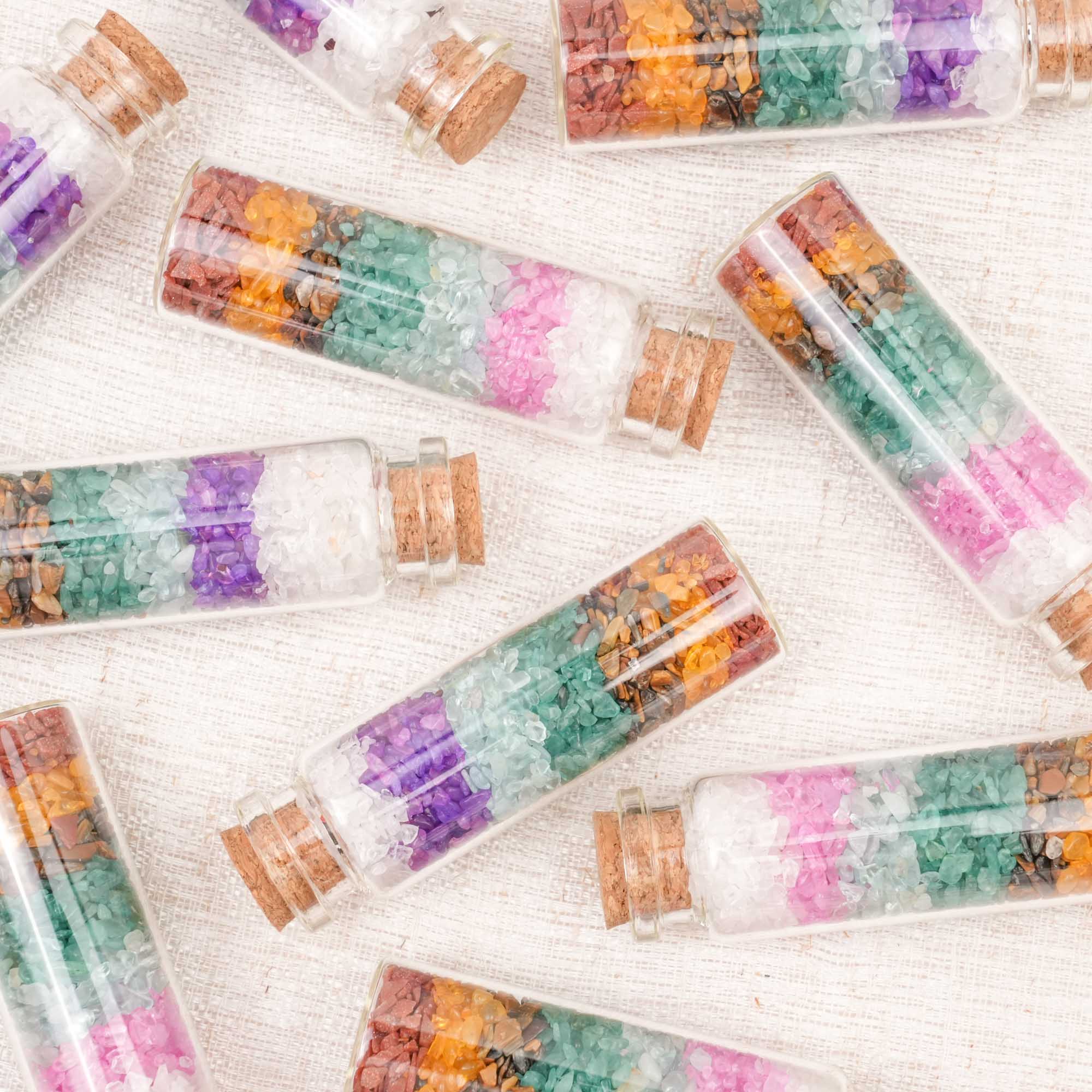 Rainbow Crystal Chip Bottle