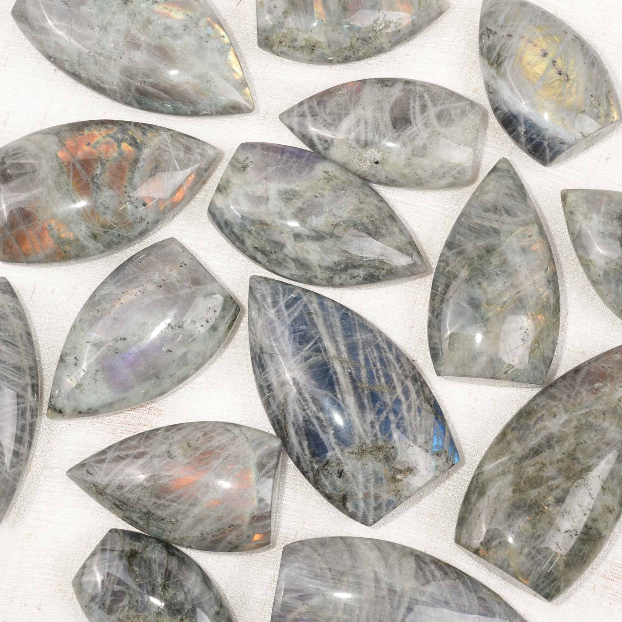 Purple Labradorite Flame Ornament