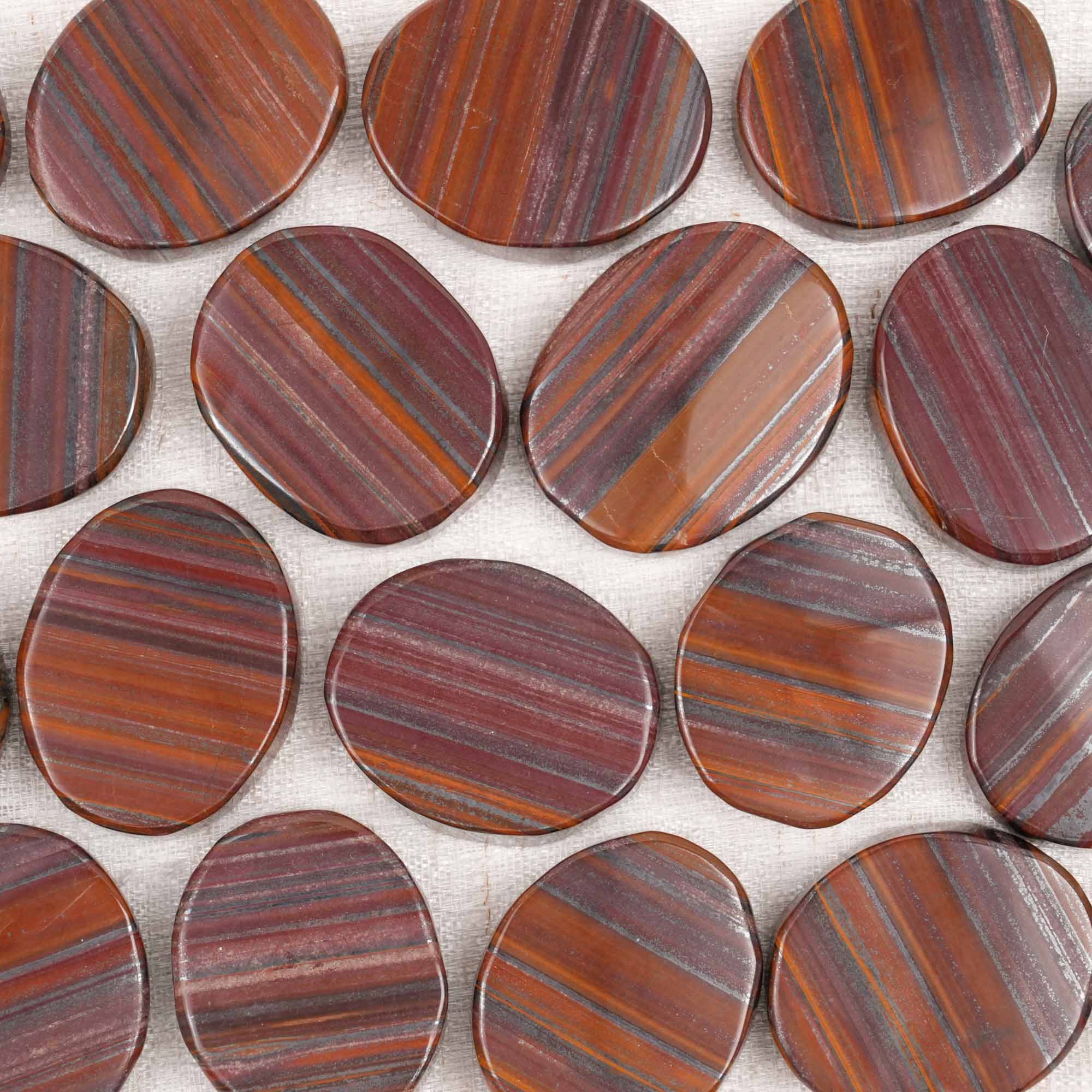 Iron Tiger Eye Palm Stone