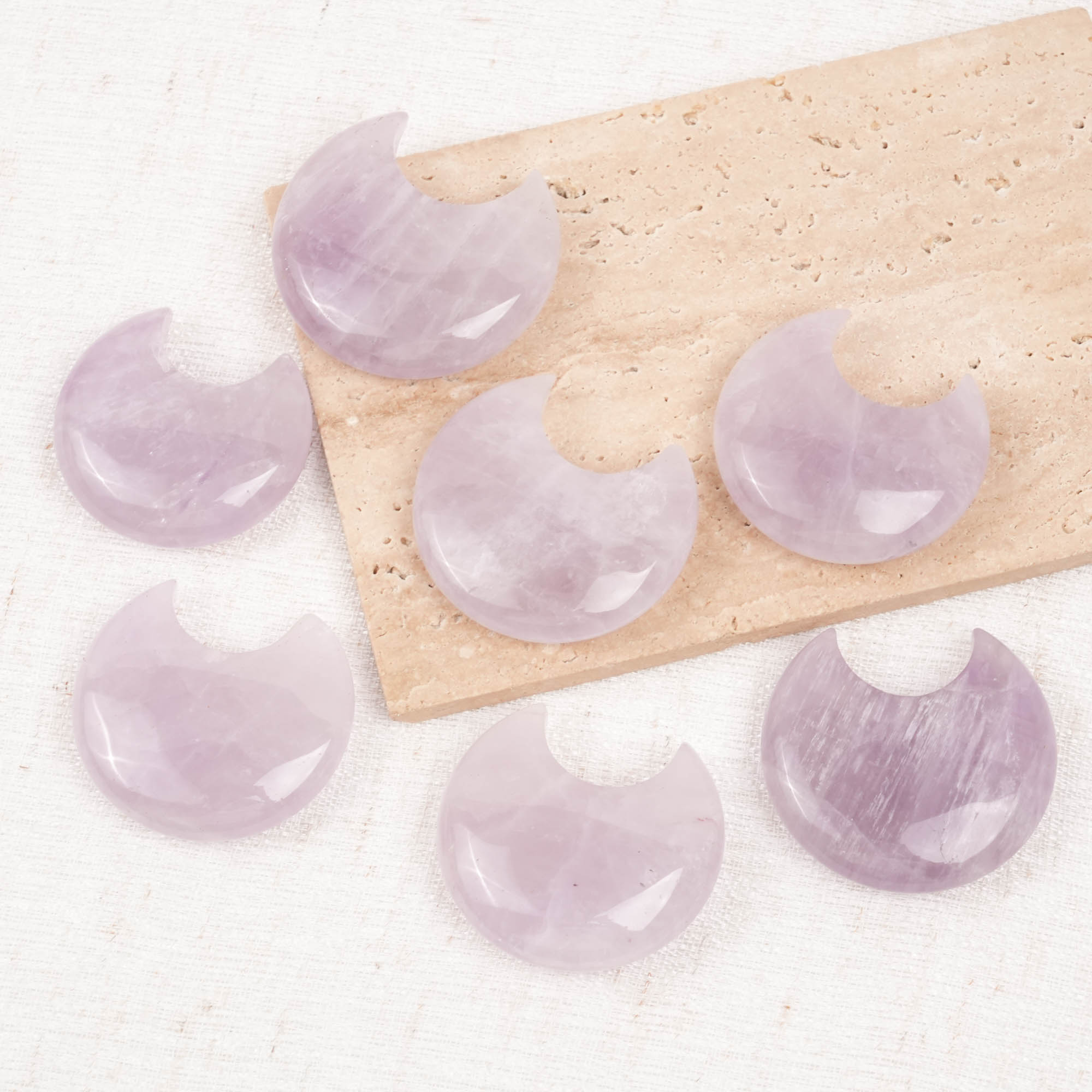 Amethyst Moon Palm Stone