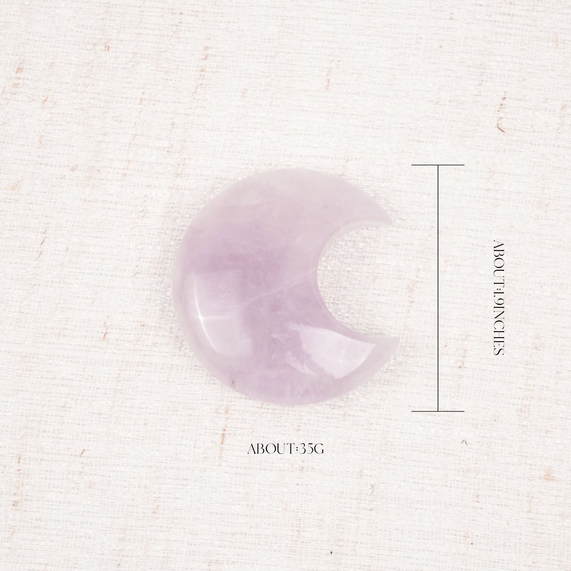 Amethyst Moon Palm Stone