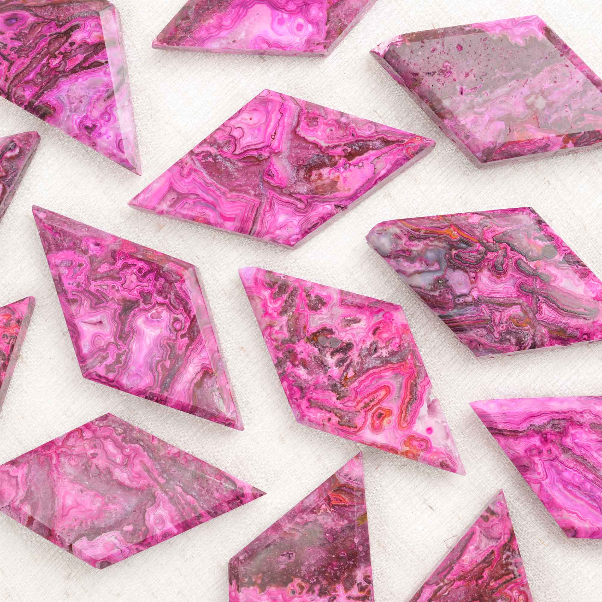 Red Mexico Agate Diamond