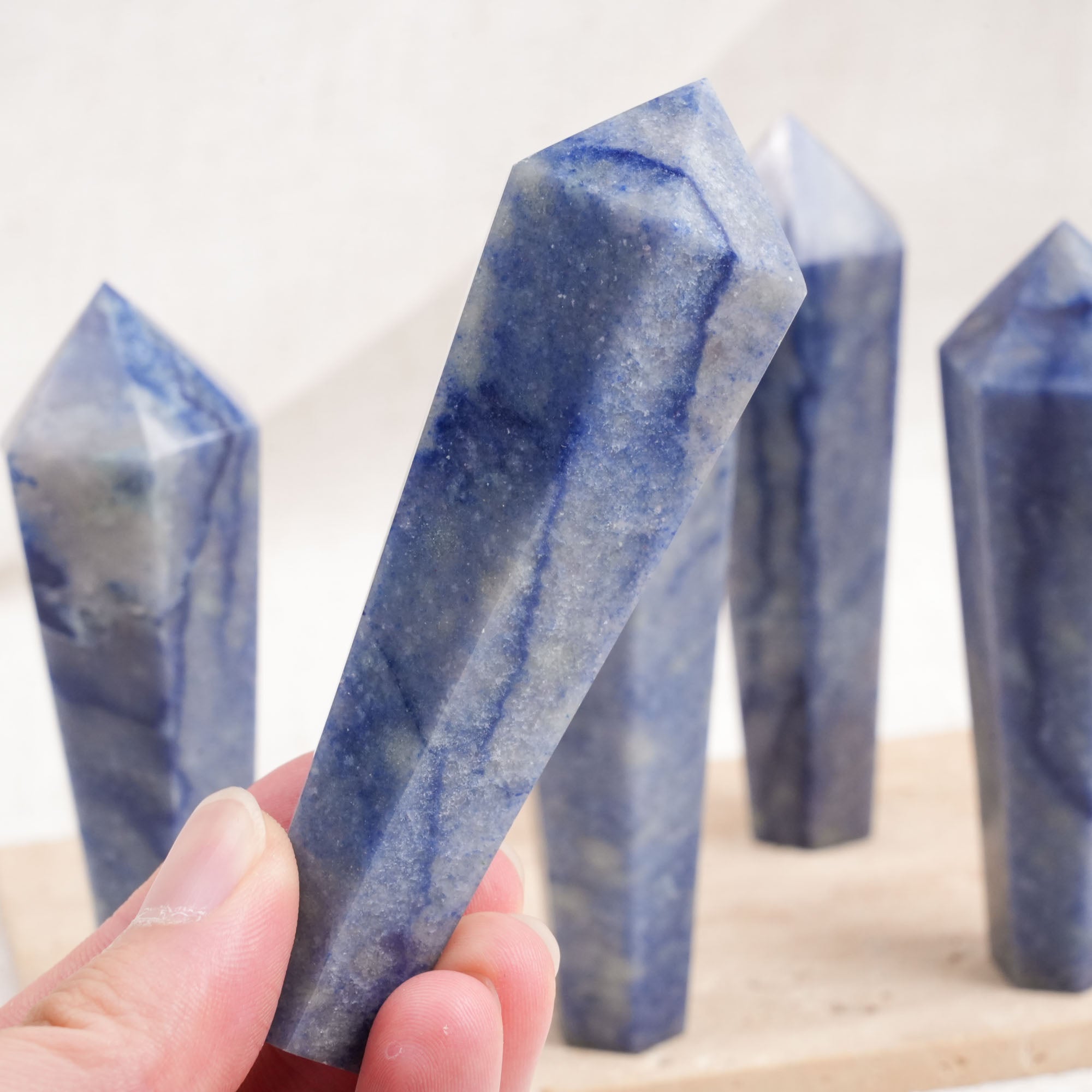 Blue Aventurine Wand Point