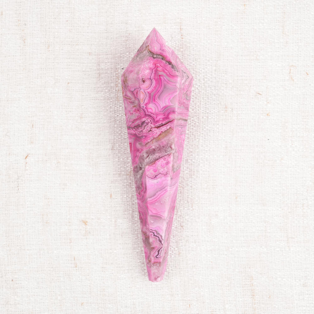 Pink Mexican Agate Wand Point