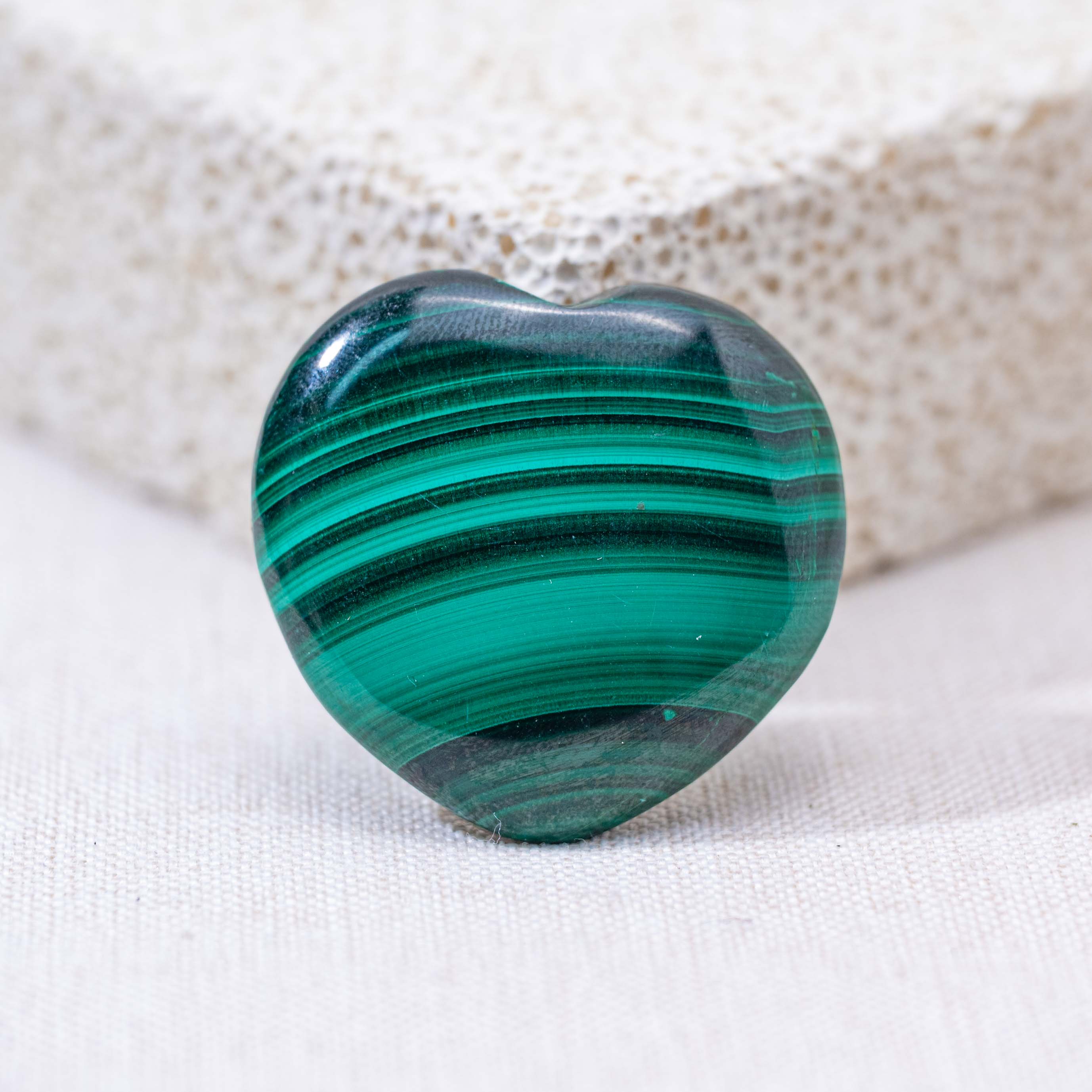 Malachite Heart Love-shaped Green Gemstone Talisman
