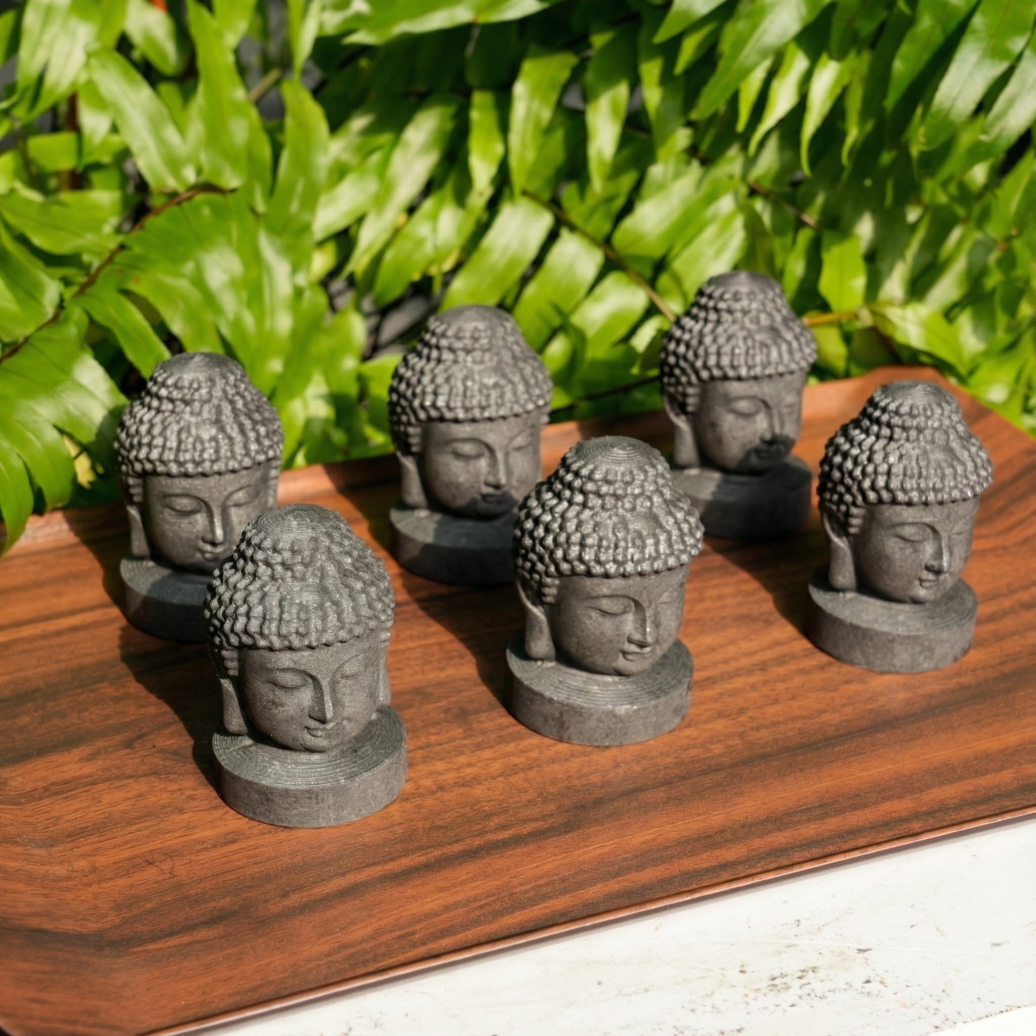 Shungite Buddha Head