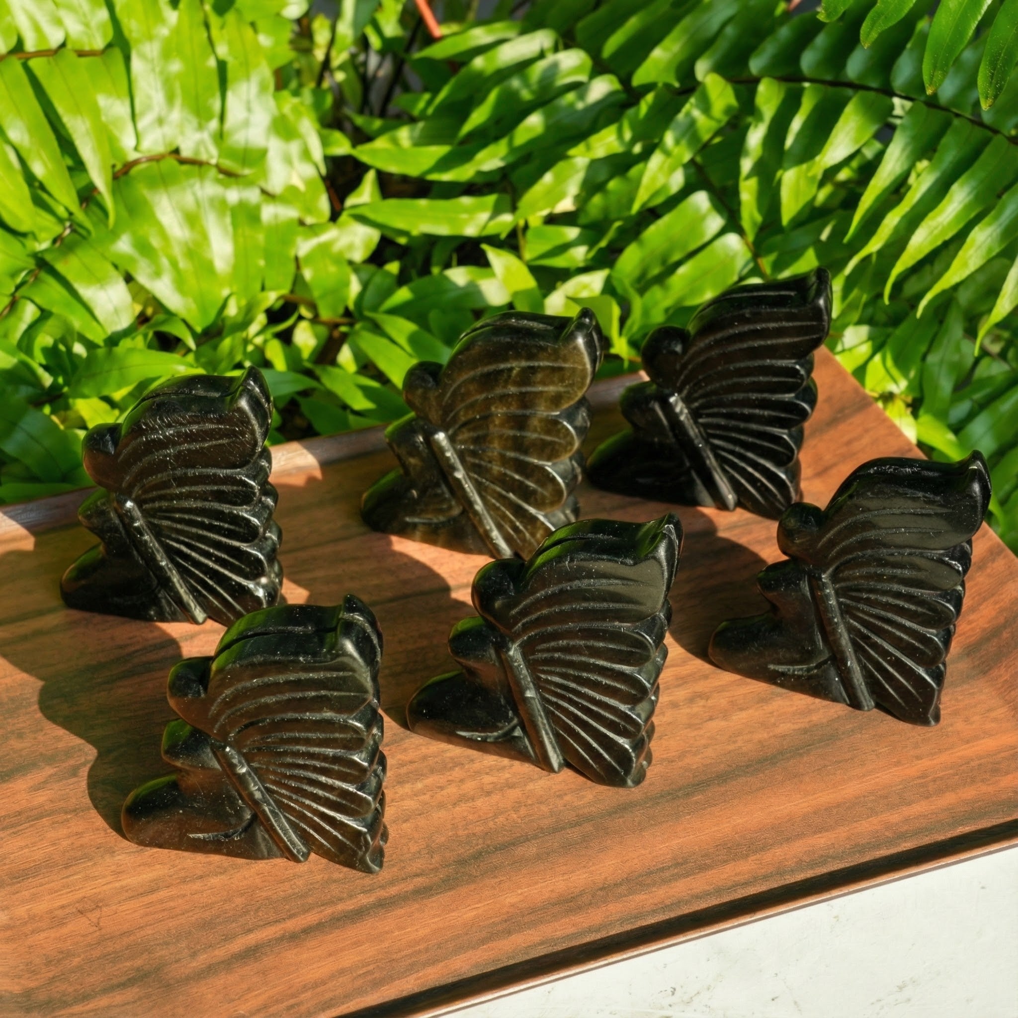 Golden Obsidian Flower Fairy