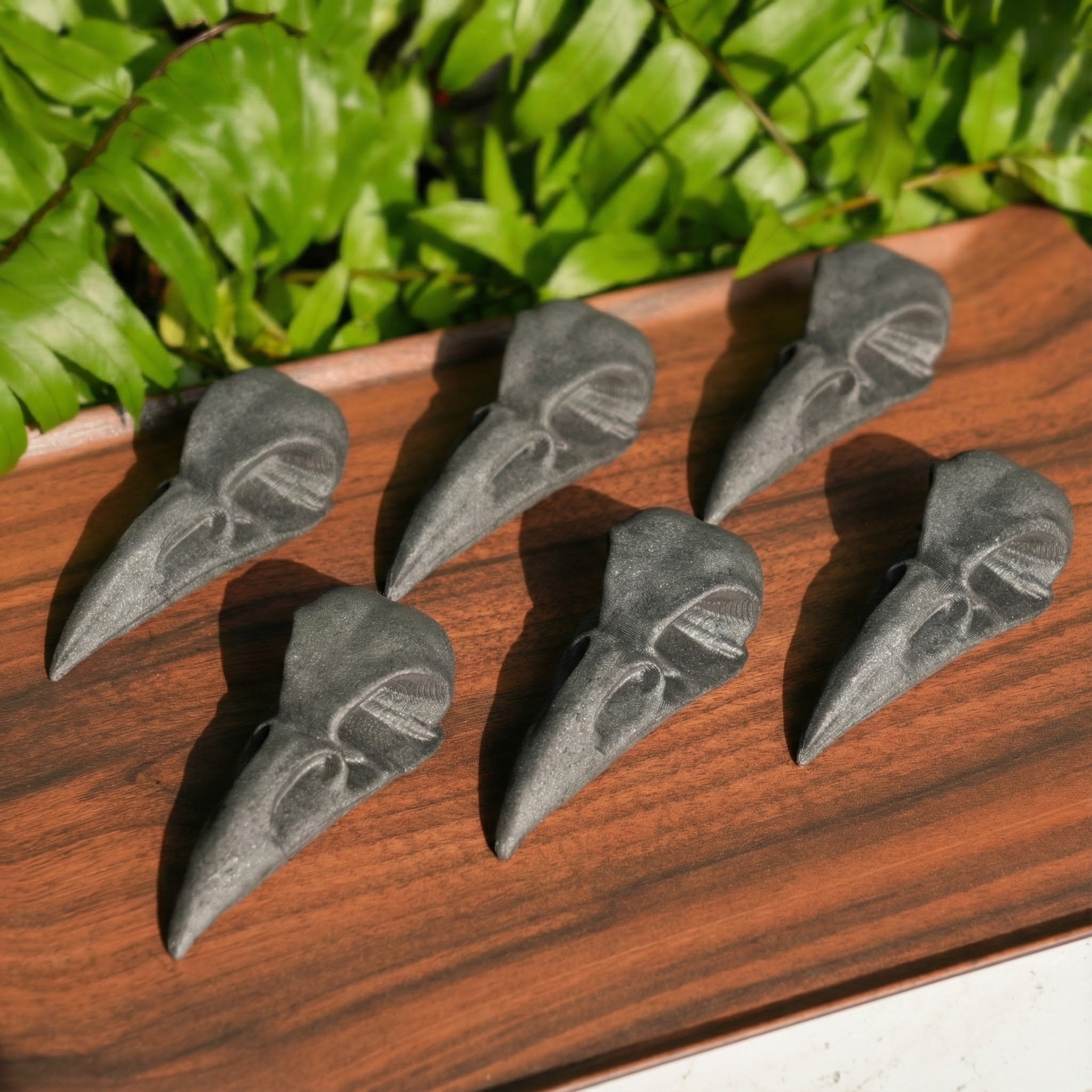 Shungite Bird's Skull