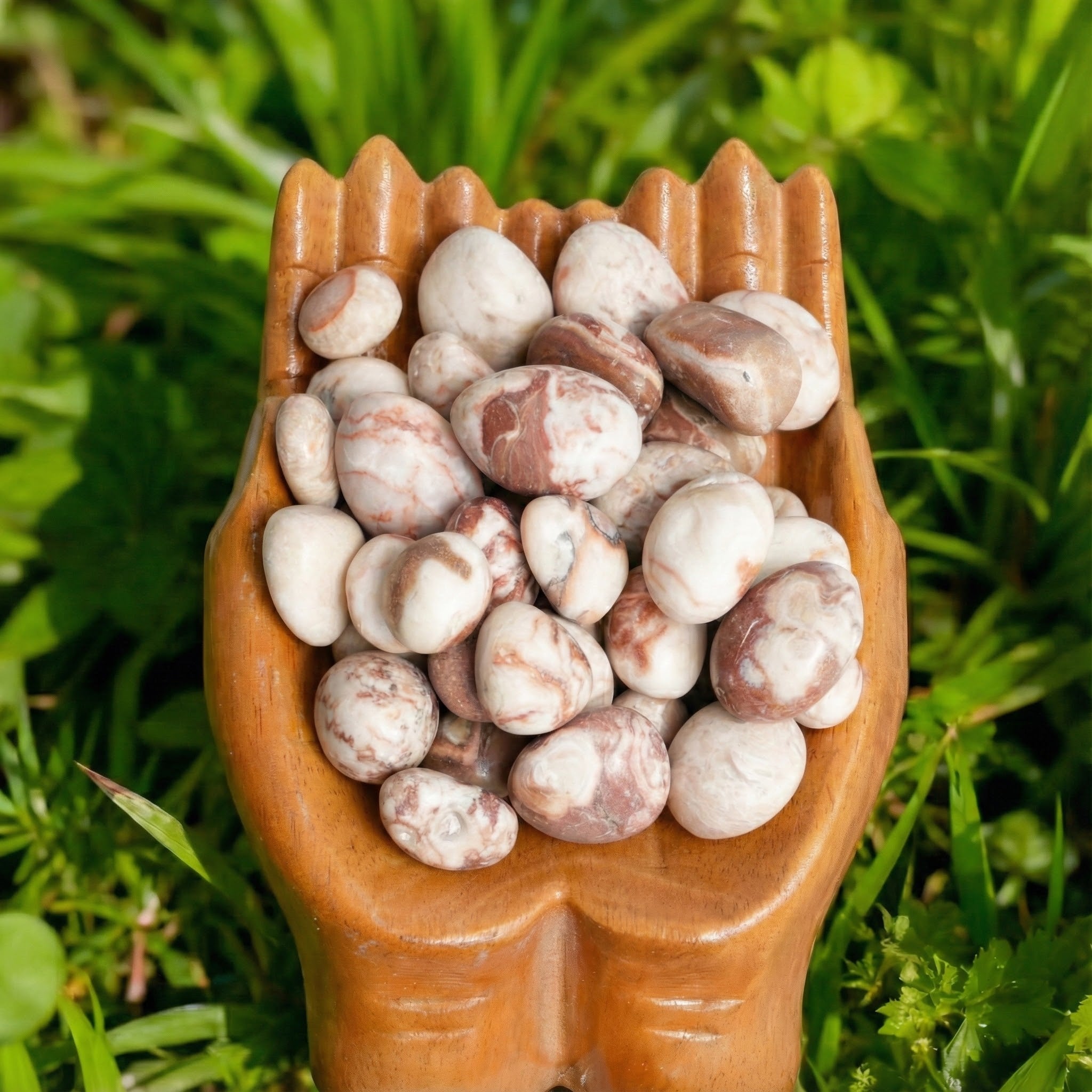 Amber Calcite Tumble