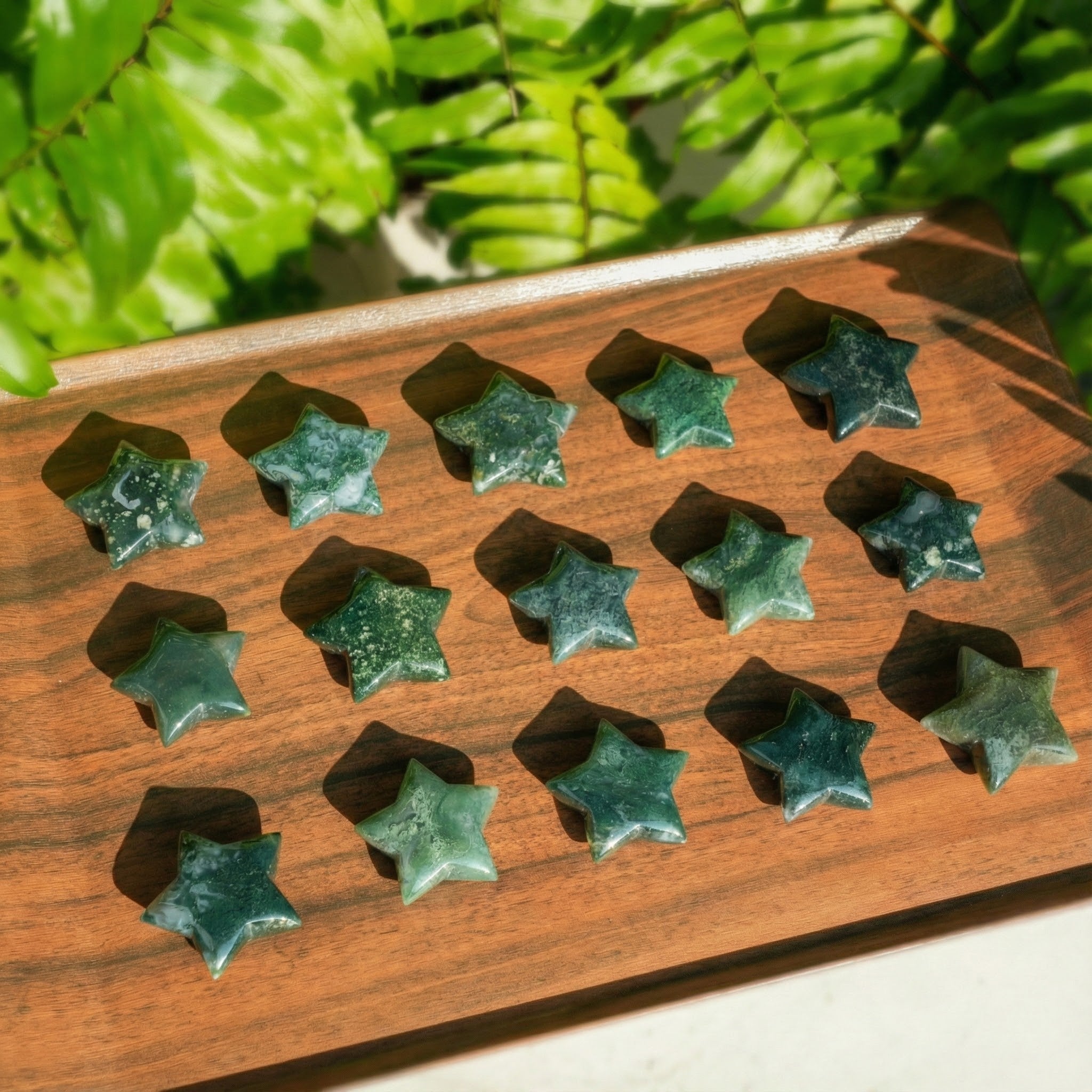 Moss Agate Star