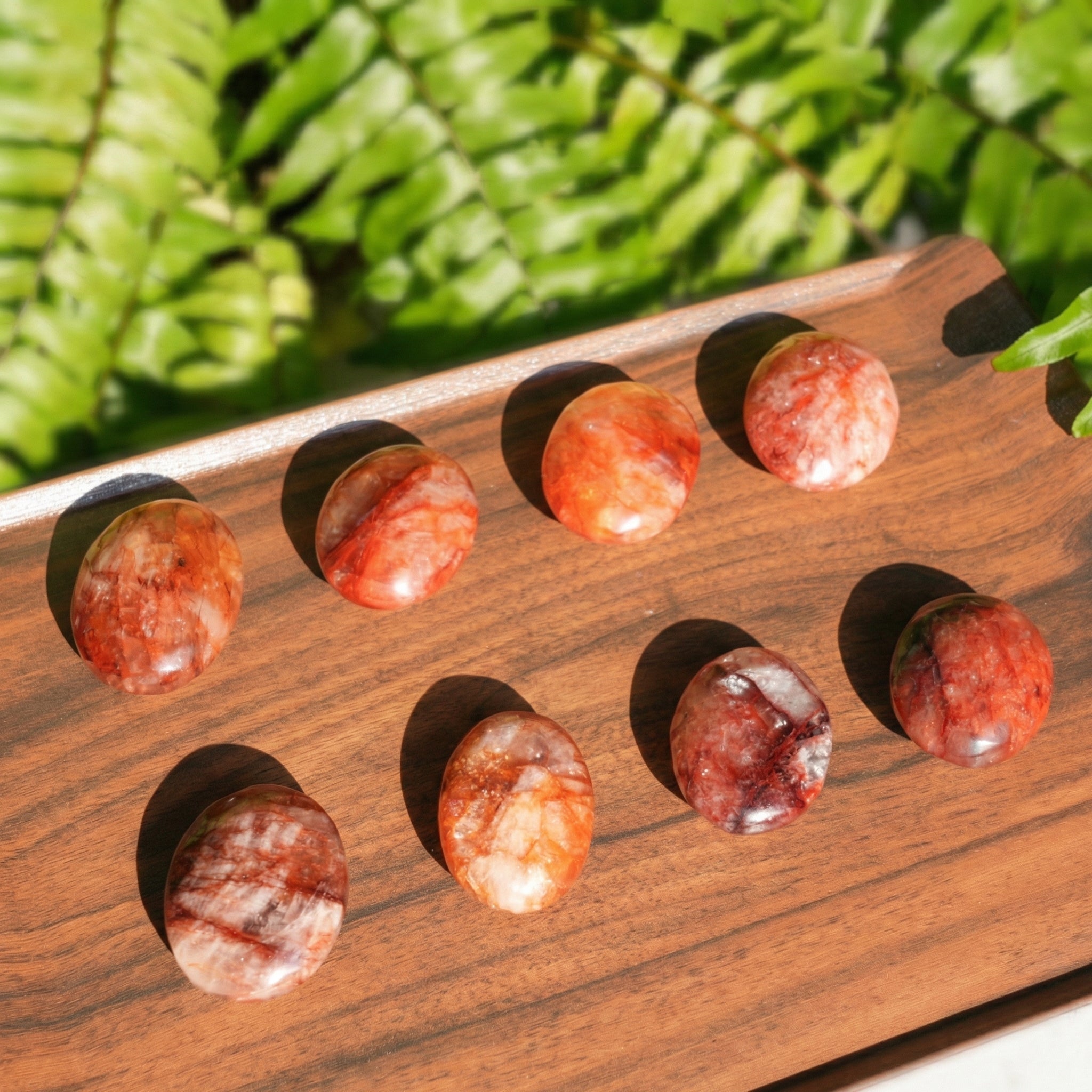 Red Fire Quartz Palmstone